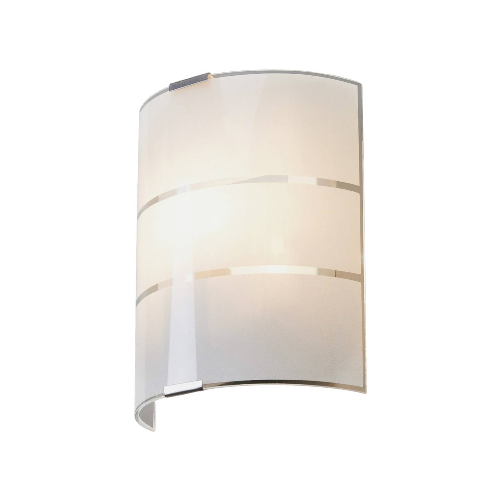 Lindby Wandleuchte Vincenzo, Glas Weiß IP20, 1 x 40 W günstig online kaufen