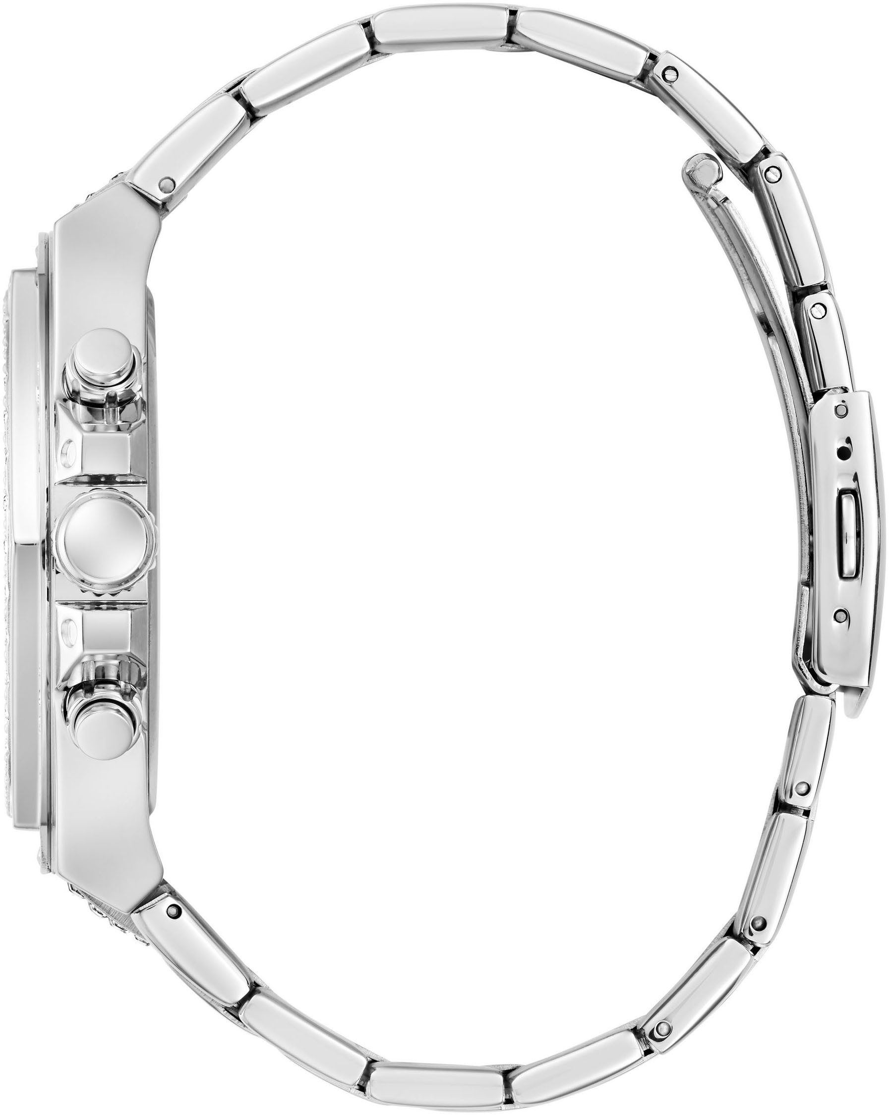 Guess Multifunktionsuhr FURY GW0899G1, Quarzuhr, Armbanduhr, Herrenuhr, Datum, Wochentag, Edelstahlarmband