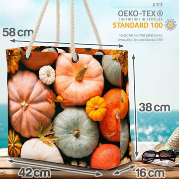 VOID Strandtasche (1-tlg), Kürbis Herbst Halloween Kürbis Herbst Halloween Gemüse Pflanzen Koche