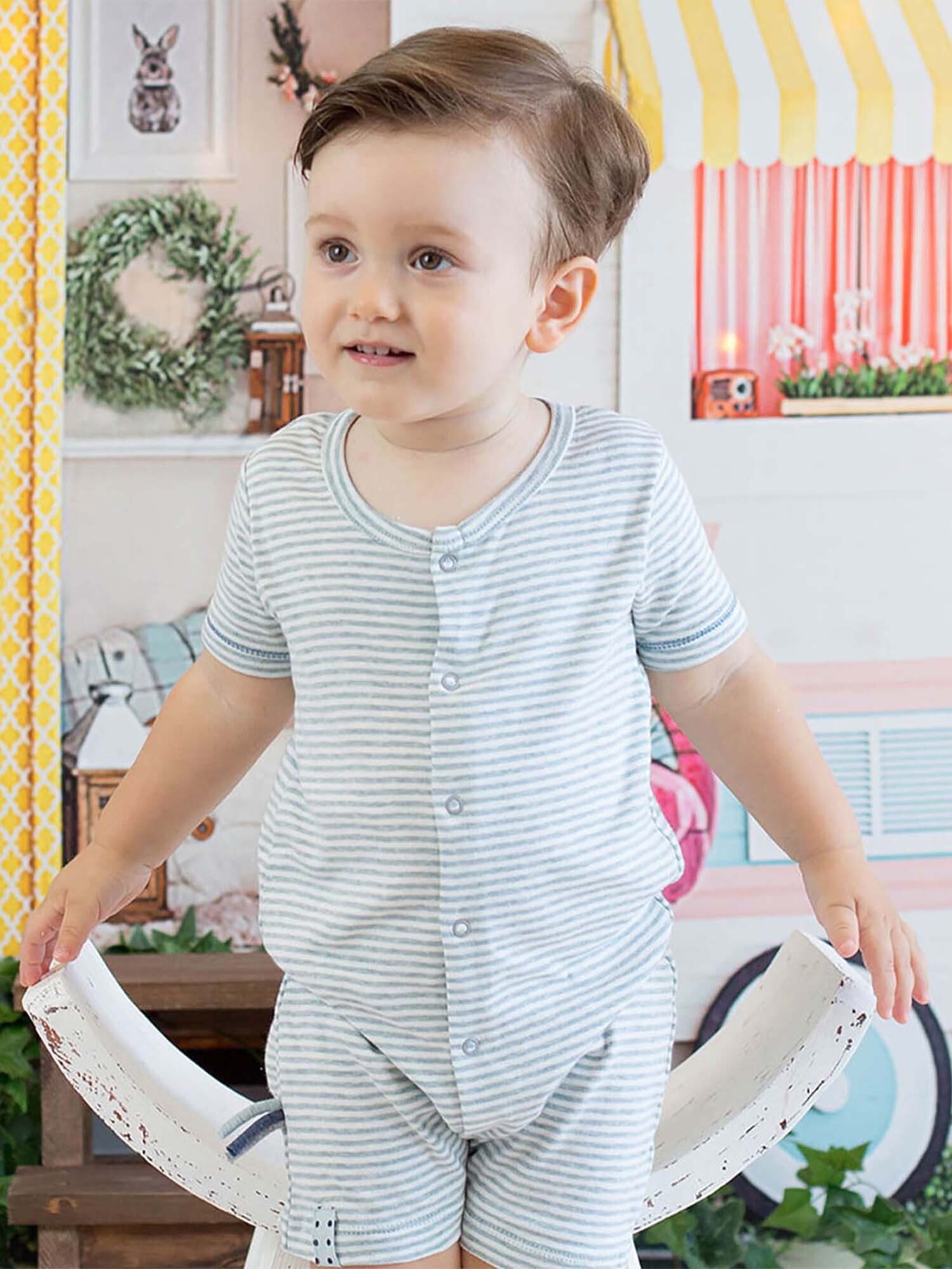 OrganicEra Strampler Baby Spieler aus Bio-Baumwolle, gestreift (1-tlg)