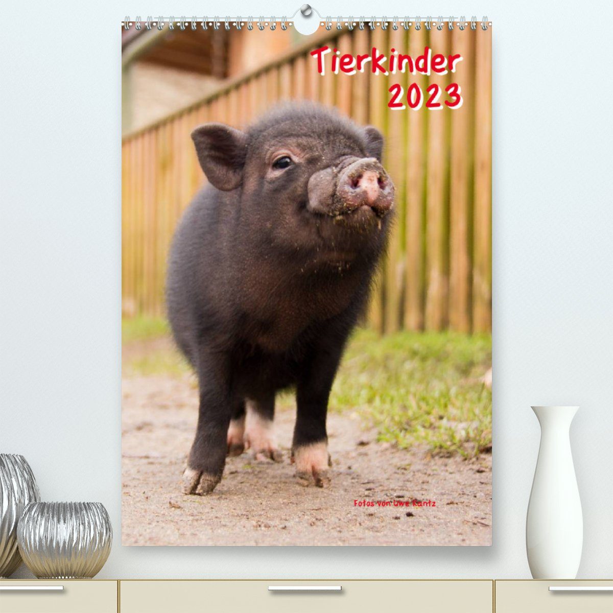 CALVENDO Wandkalender Tierkinder (Premium, hochwertiger DIN A2 Wandkalender 2023, Kunstdruck in Hochglanz)