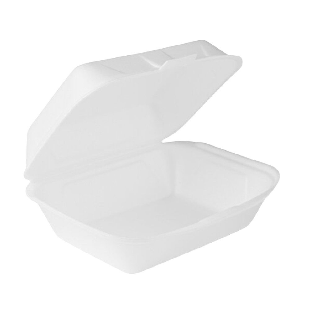 SWS Lunchbox Doppelburgerboxen/Lunchboxen XPS 155x185x75mm weiß 500 Stk.