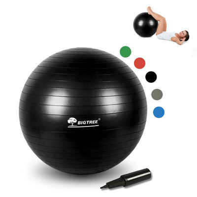KAHOO Gymnastikball »Yogaball mit Luftpumpe,Ø55/65/75cm, Anti-Burst bis 400kg« (Set), Sitzball, Fitnessball, Zuhause & Büro