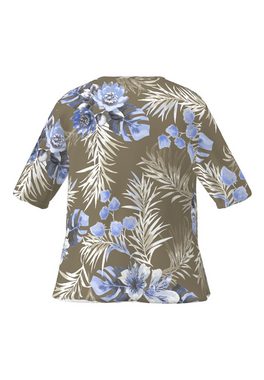 FRANK WALDER Blusenshirt mit botanischem Dessin