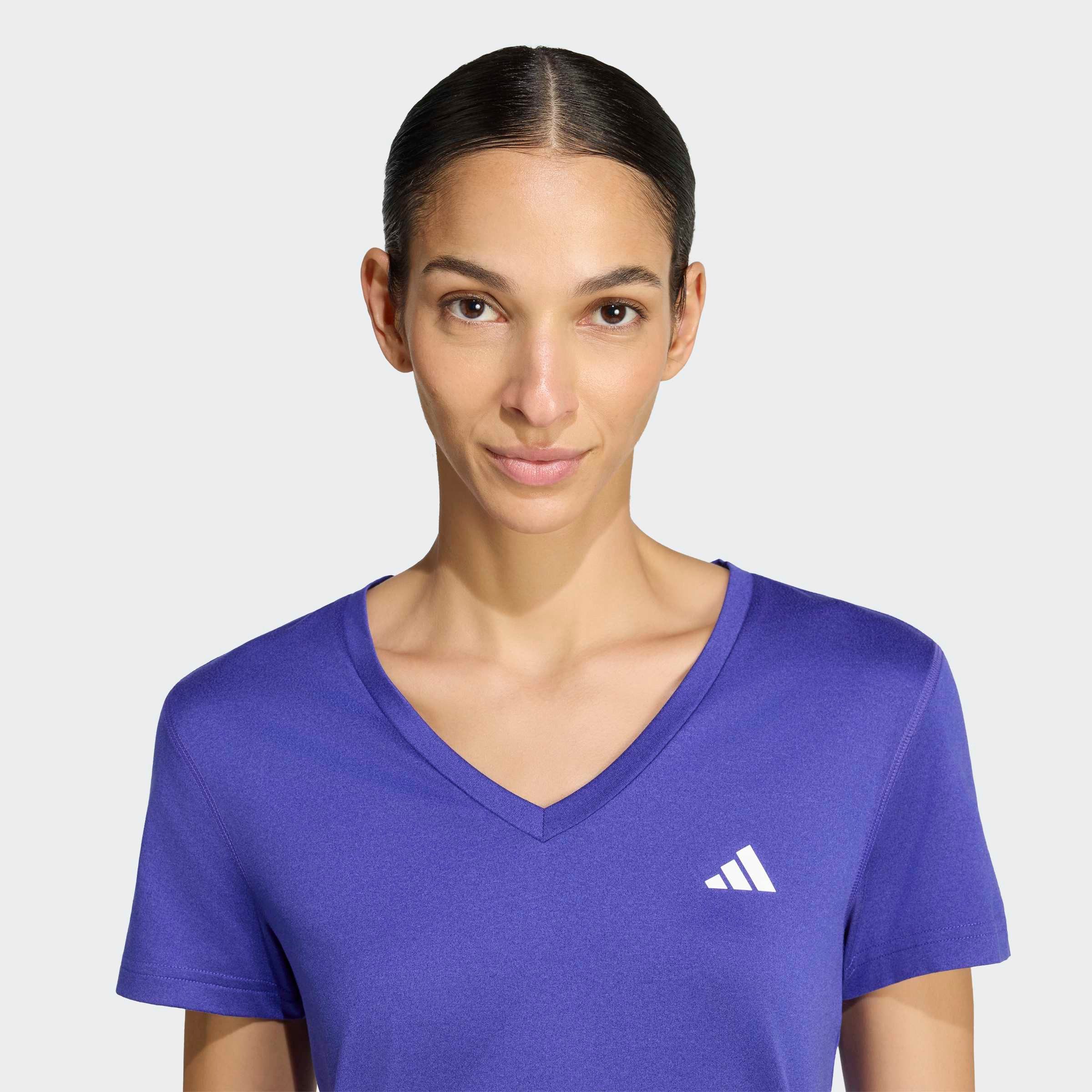 adidas Performance T-Shirt ADIDAS WORKOUT ESSENTIALS MIT V-AUSSCHNITT mit V-Ausschnitt, ohne Verschluss