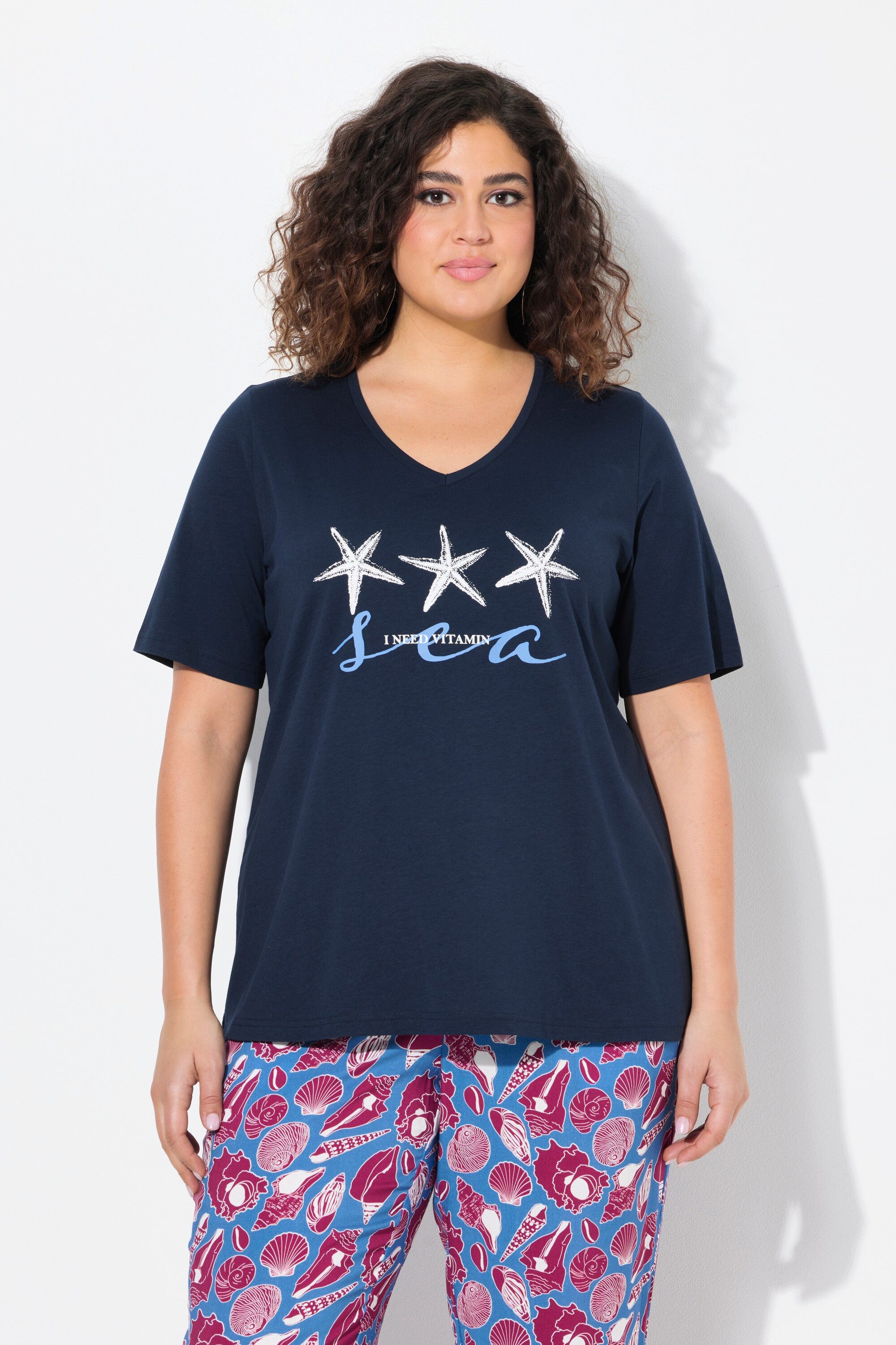 Ulla Popken T-Shirt T-Shirt Seestern Classic günstig online kaufen