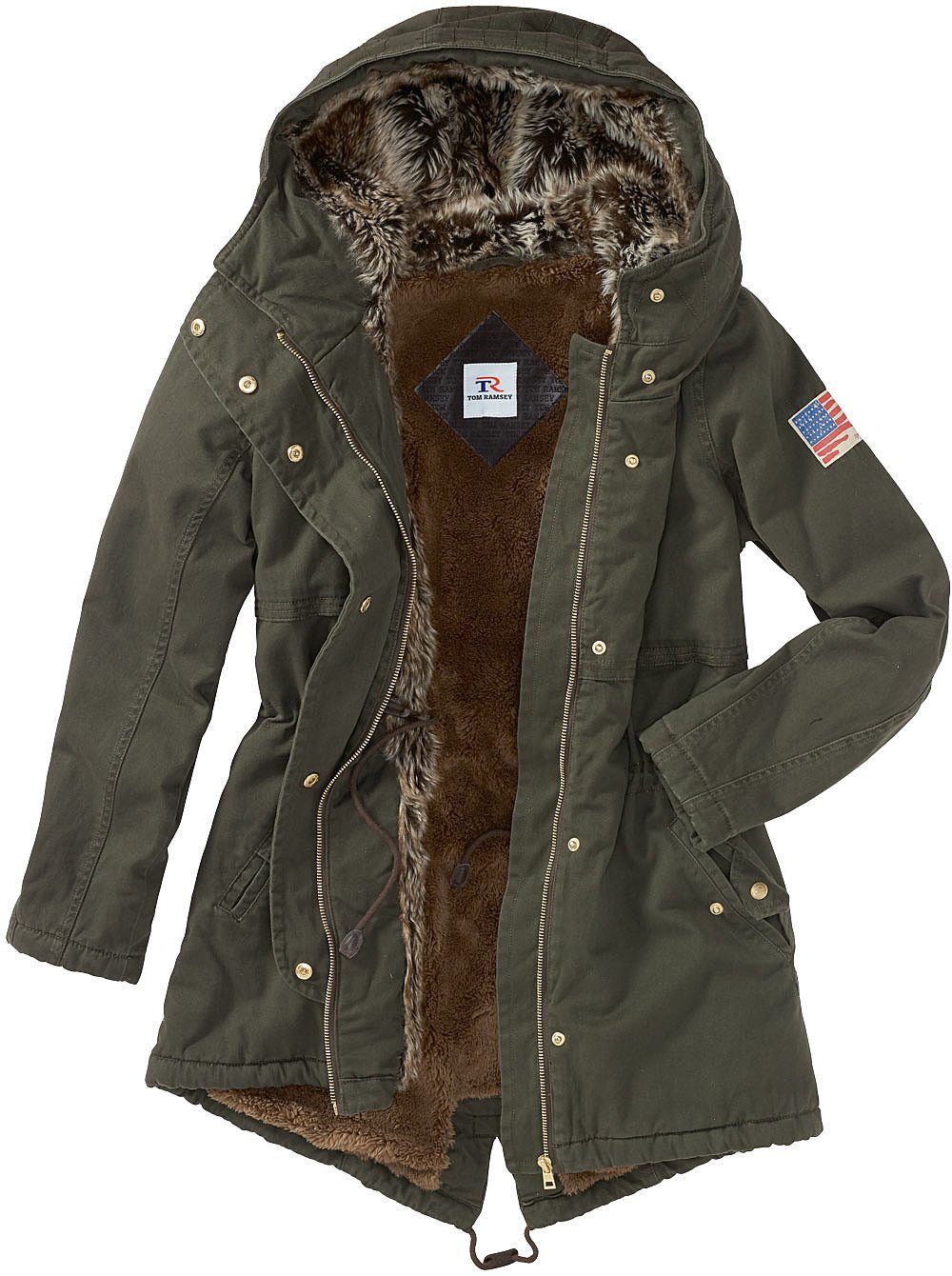 Tom Ramsey Parka mit superweichem Kuschelfutter günstig online kaufen