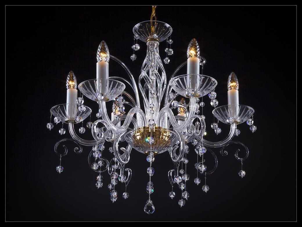 JVmoebel Kronleuchter Kristallleuchte im Bohemia-Stil für elegante Raumgestaltung, Warmweiß, Made in Europa