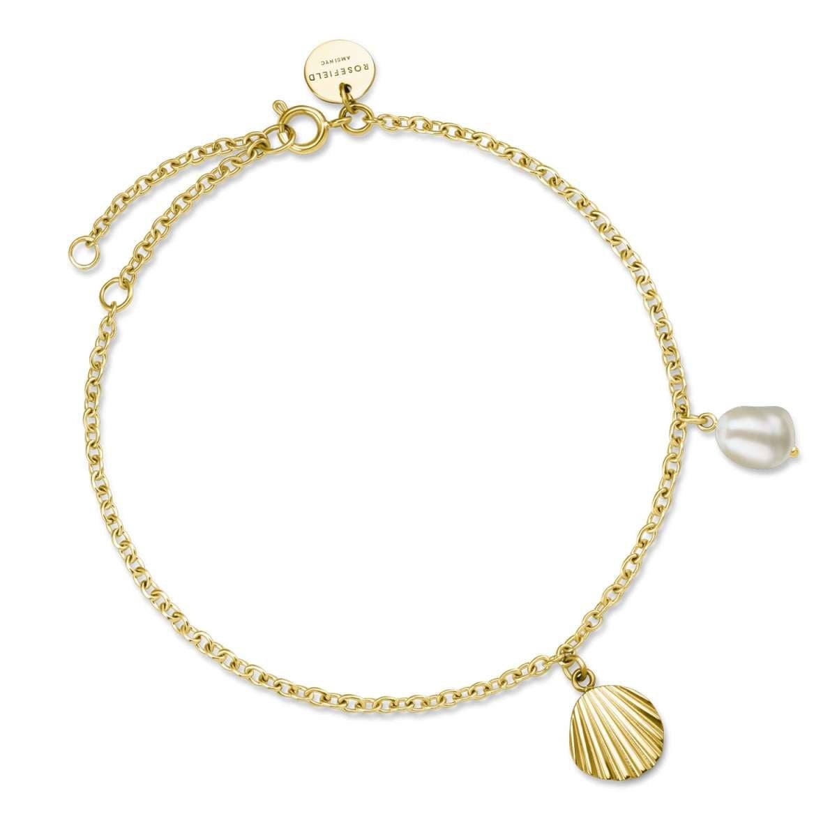 ROSEFIELD Perlenarmband JSPBRG-J163, für Damen Goldfarben Muschel & Perle