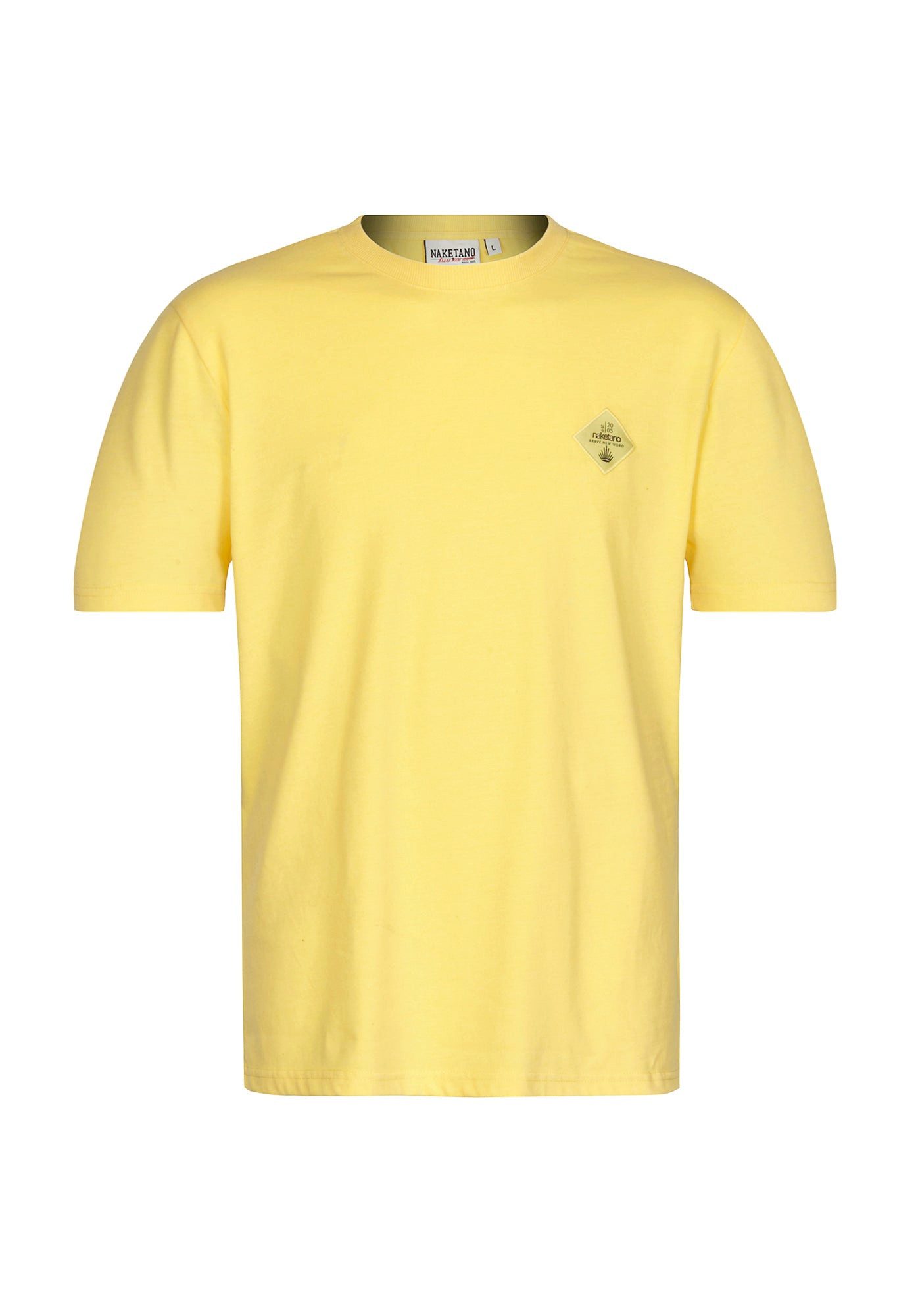 naketano T-Shirt Baumwolle Rundhals Kurzarm Streetwear Basic Sommershirt Herren (1-tlg) weich, bequem, casual, vegan, meliert, gerader Schnitt, Alltag