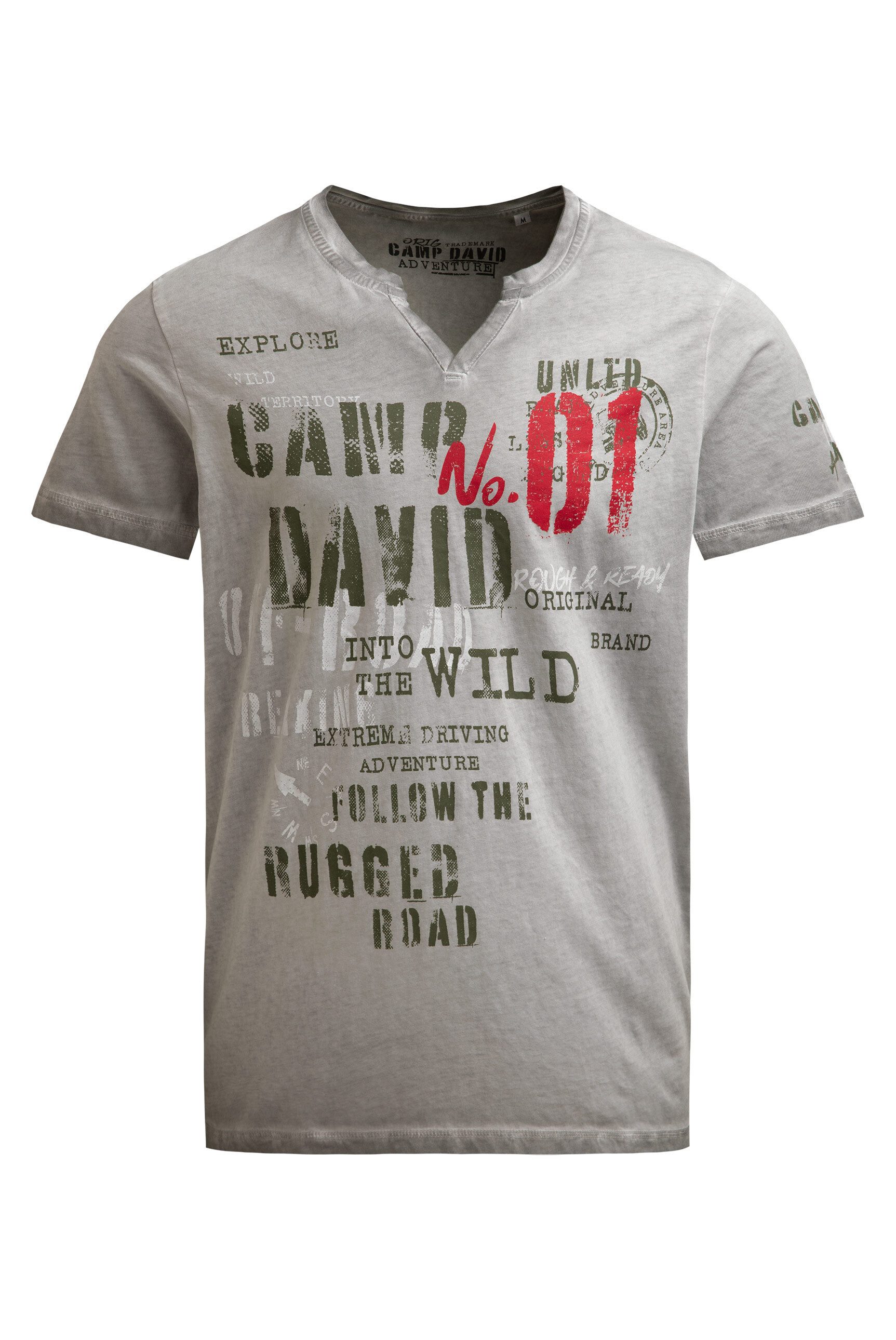 CAMP DAVID Rundhalsshirt aus Baumwolle