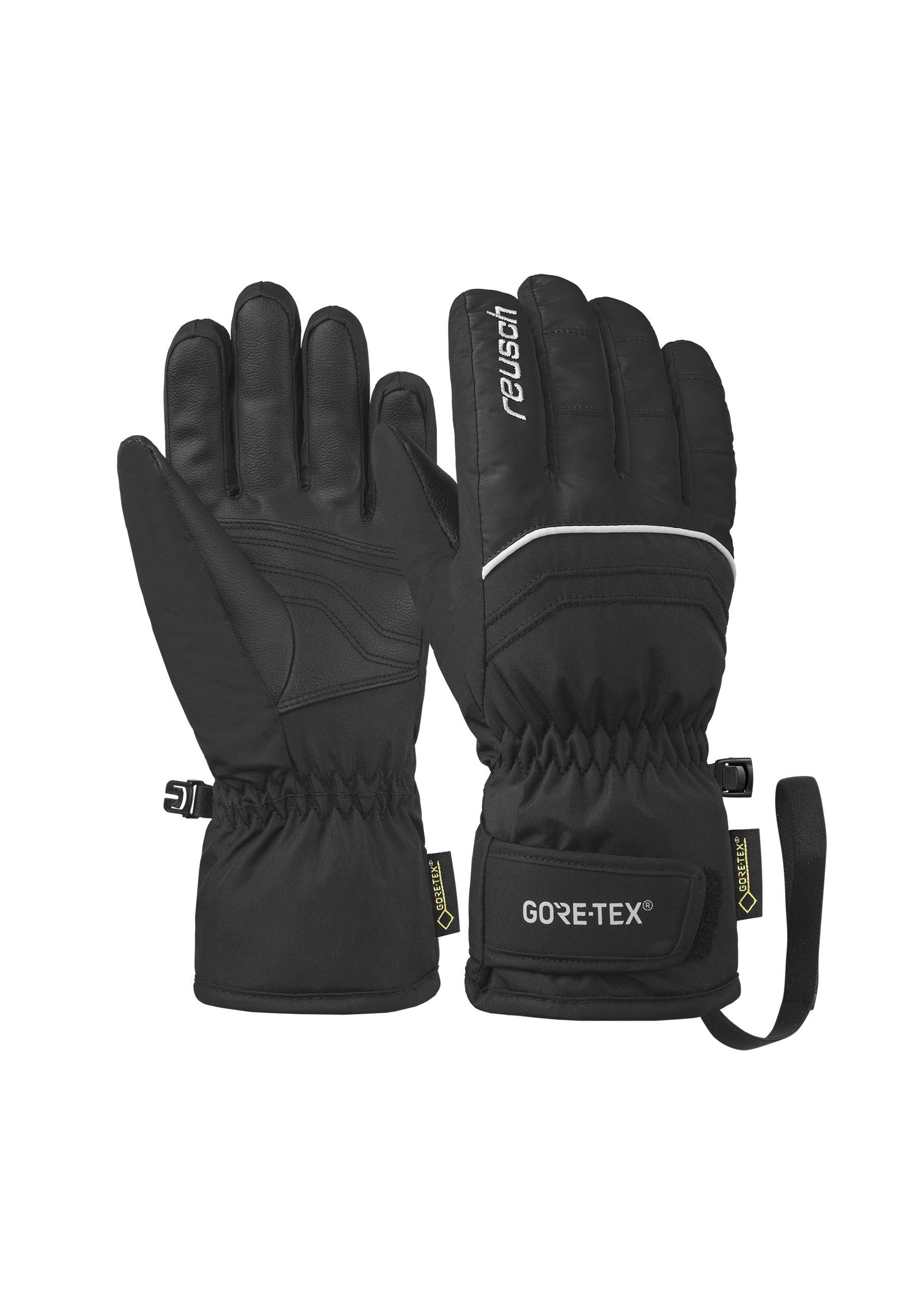 weiß-schwarz wasserdicht Skihandschuhe warm, Junior Reusch und Tommy atmungsaktiv GORE-TEX