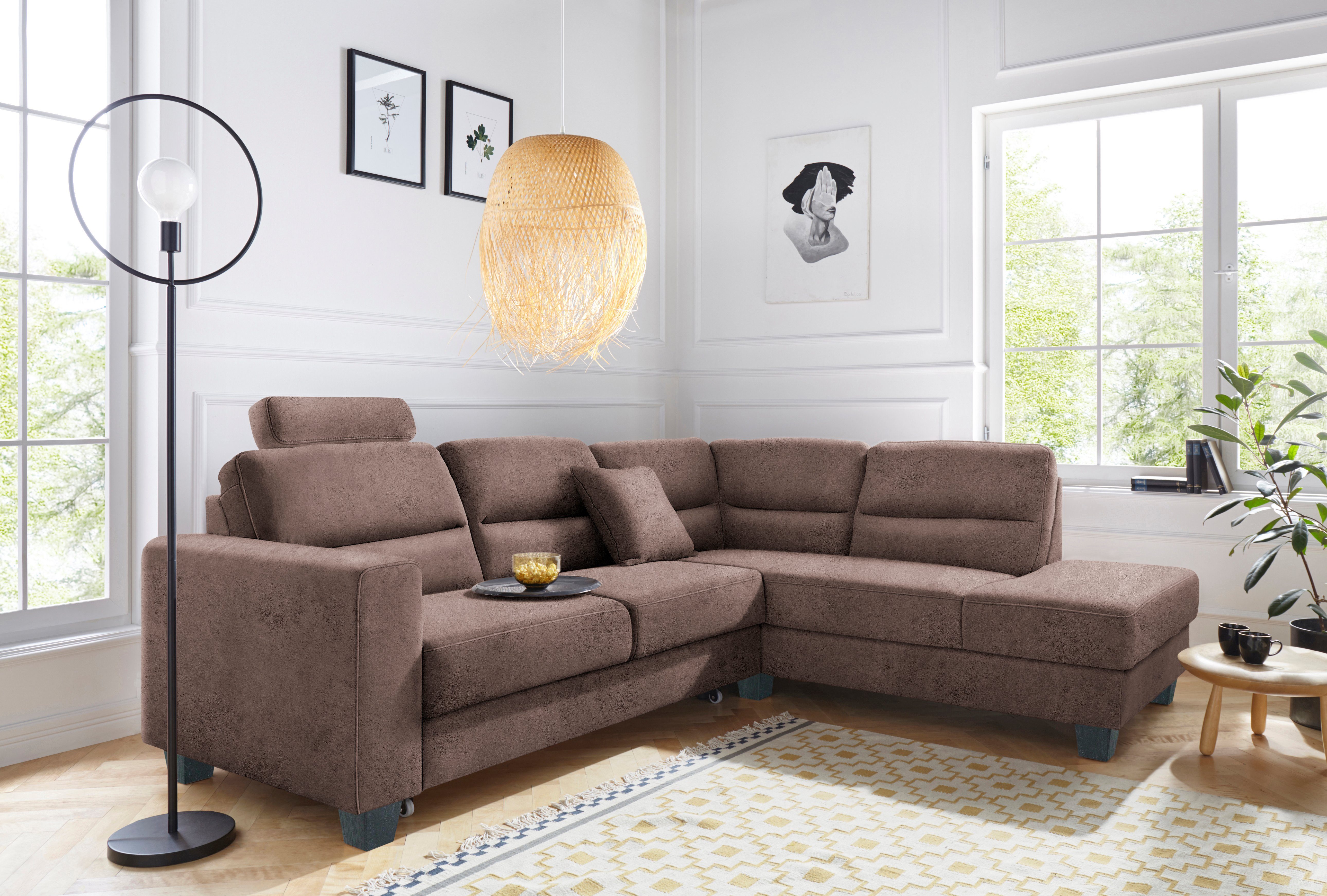 TRENDMANUFAKTUR Ecksofa Chamber, zeitlos & elegant, günstig online kaufen