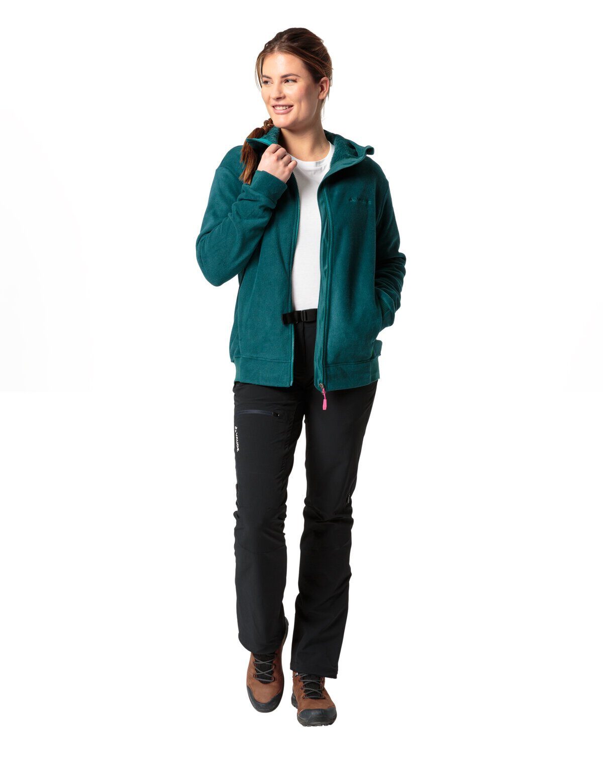 VAUDE Outdoorjacke Fleece kompensiert green Hoody Neyland mallard Women's Klimaneutral (1-St)