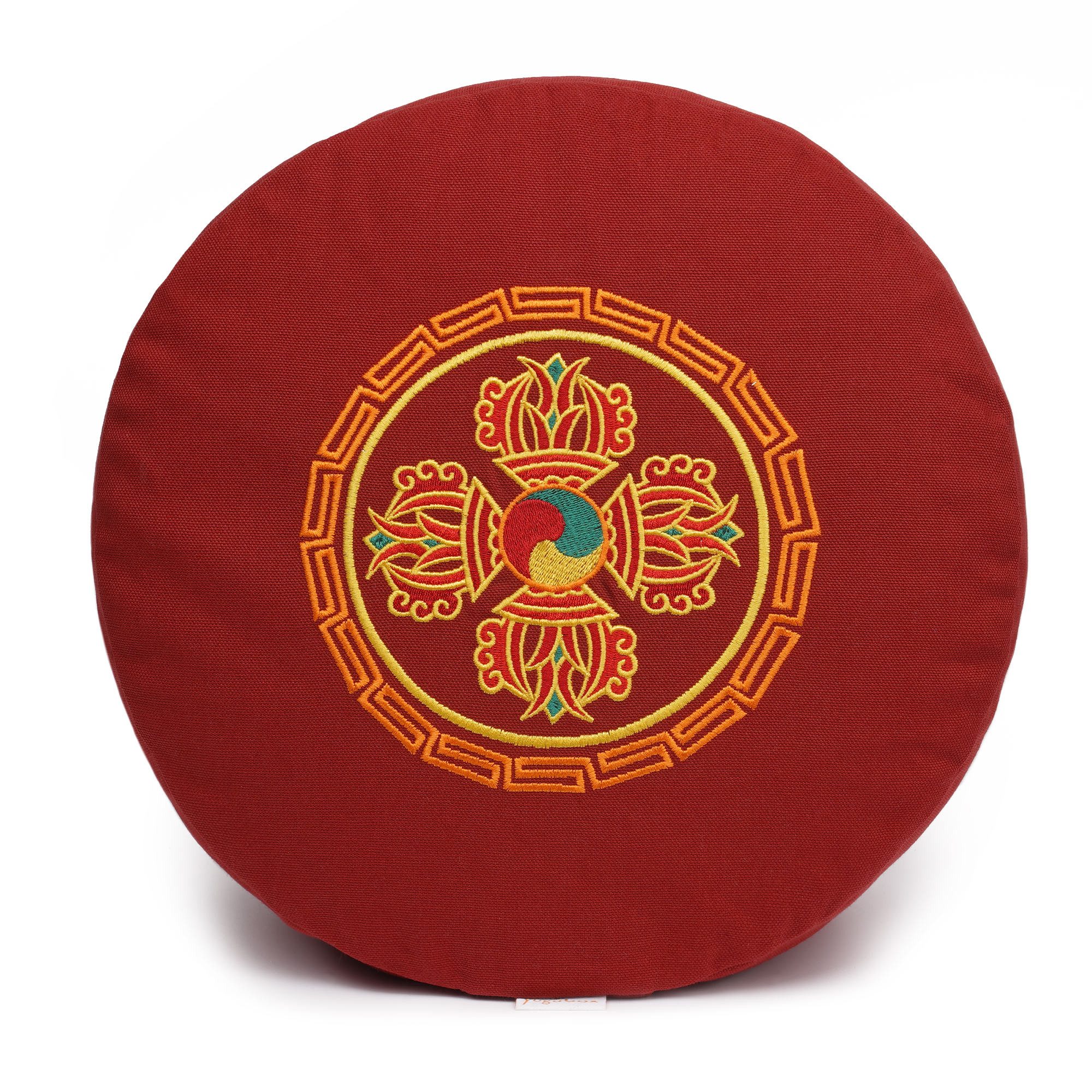 yogabox Yogakissen Meditationskissen Glückssitz® Doppeldorje, robust, anpassbare Füllmenge