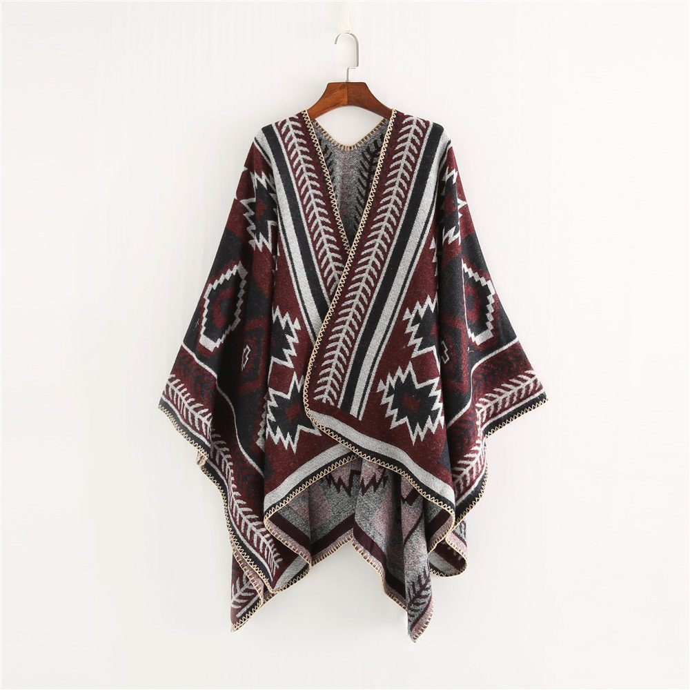 XDeer XXL-Schal Damen Schal,XXL Schal,Poncho in kuscheliger mit kleinen Fransen, Winterschal Damen Halstuch Geschenk für Frauen