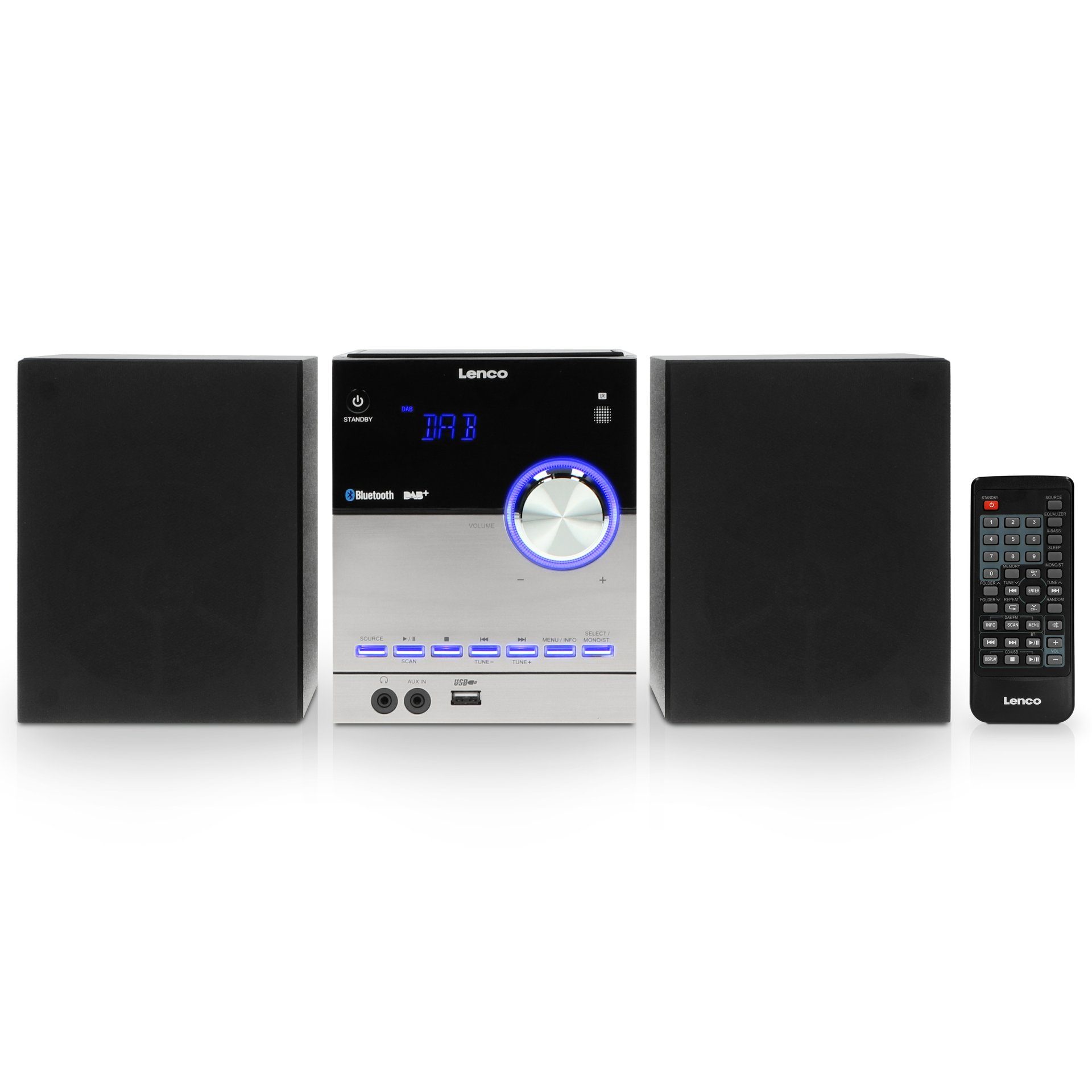 10 DAB+, W) (DAB), (Digitalradio FM, mit CD, Microanlage BT, USB Micro MC-150 Stereoanlage Lenco