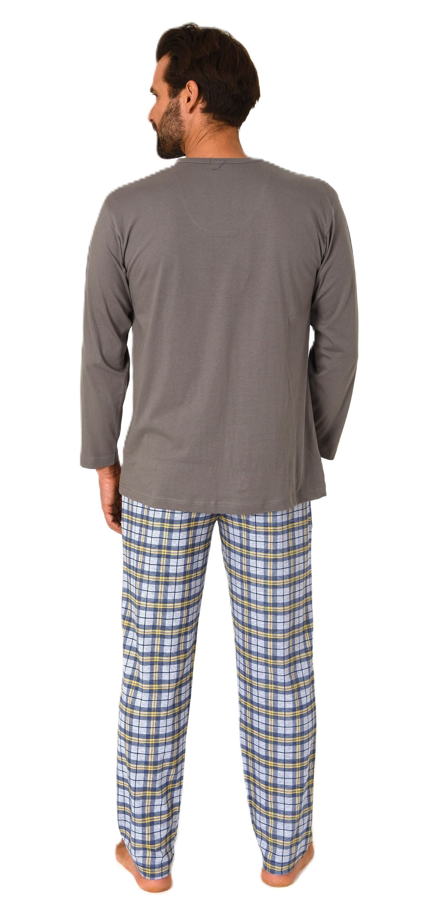 Normann Pyjama Normann Herren Schlafanzug lang mit Karo Hose - auch in Übergröße – Bild 5 von 5