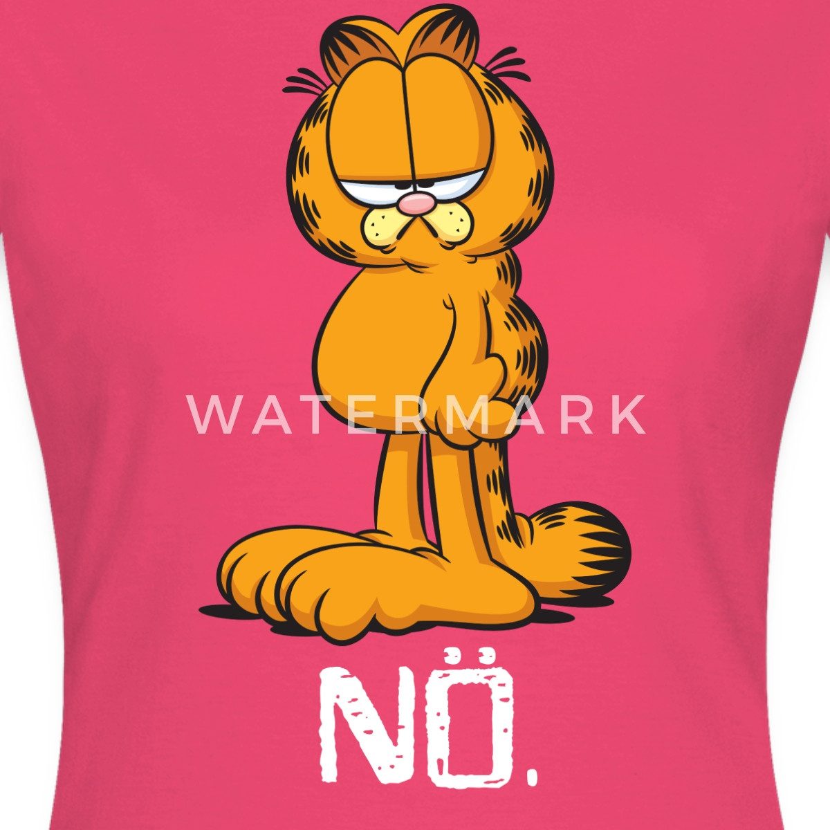 Spreadshirt T-Shirt Garfield Nö Nein Kein günstig online kaufen