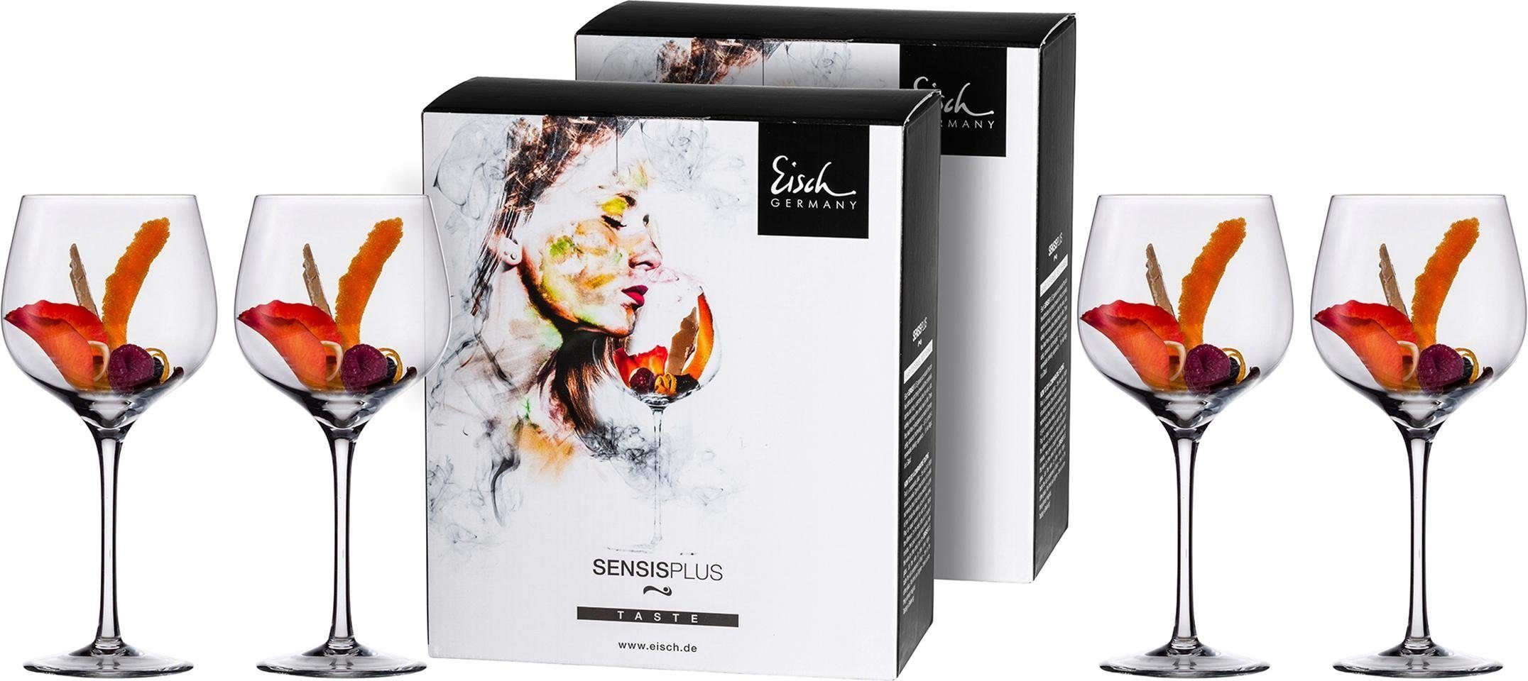 Eisch Germany Rotweinglas Superior SensisPlus, 4-tlg., Kristallglas, (Burgunderglas), bleifrei, 680 ml, 4-teilig