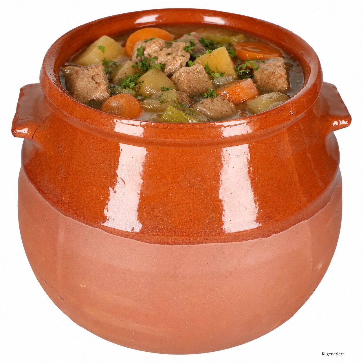 MamboCat Schmortopf Tontopf 2,5L teilglasiert mediterran Eintopf Schmorgerichte Suppe
