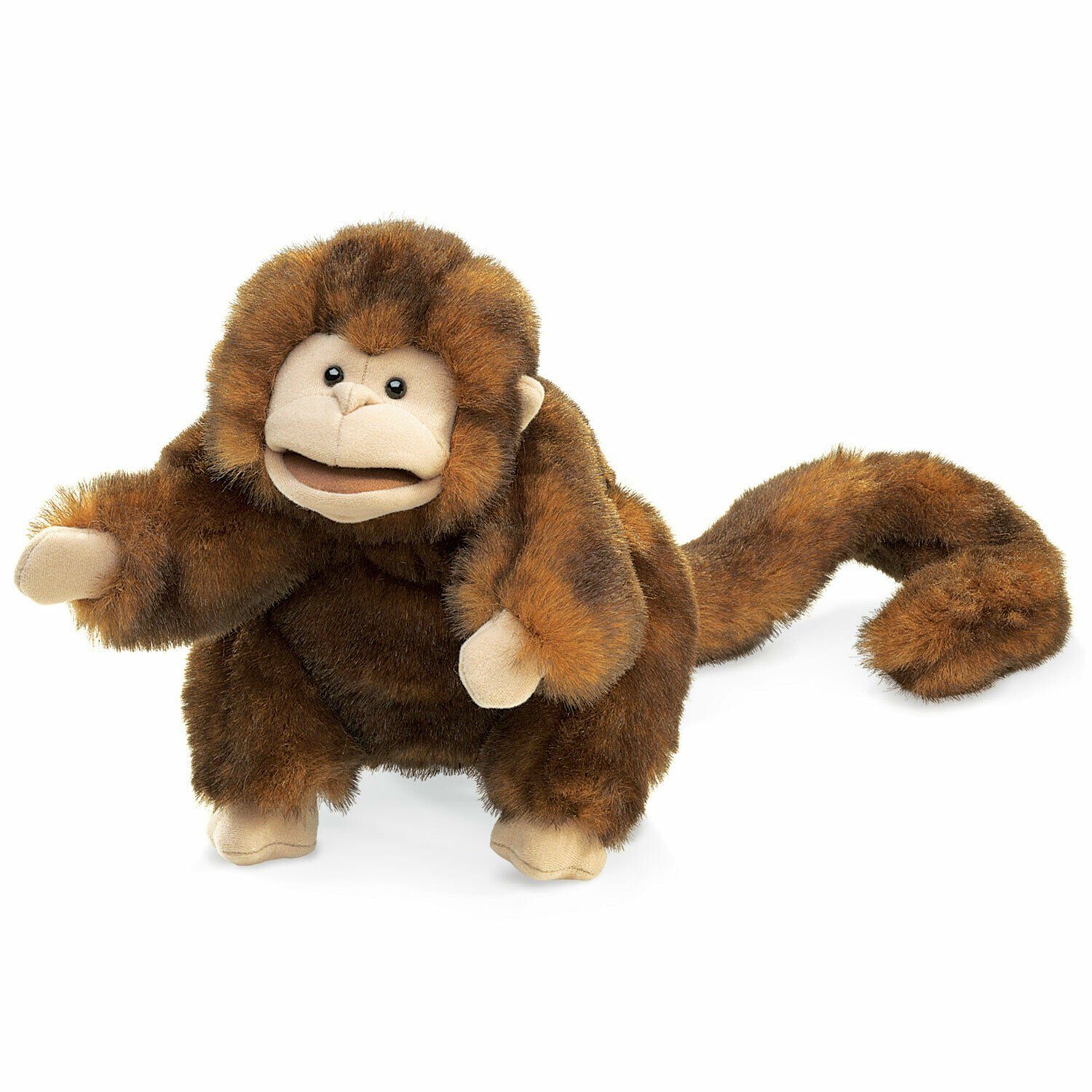 Folkmanis Панч и Джуди Handpuppe Folkmanis Handpuppe Braunes Äffchen 2123 (Packung)