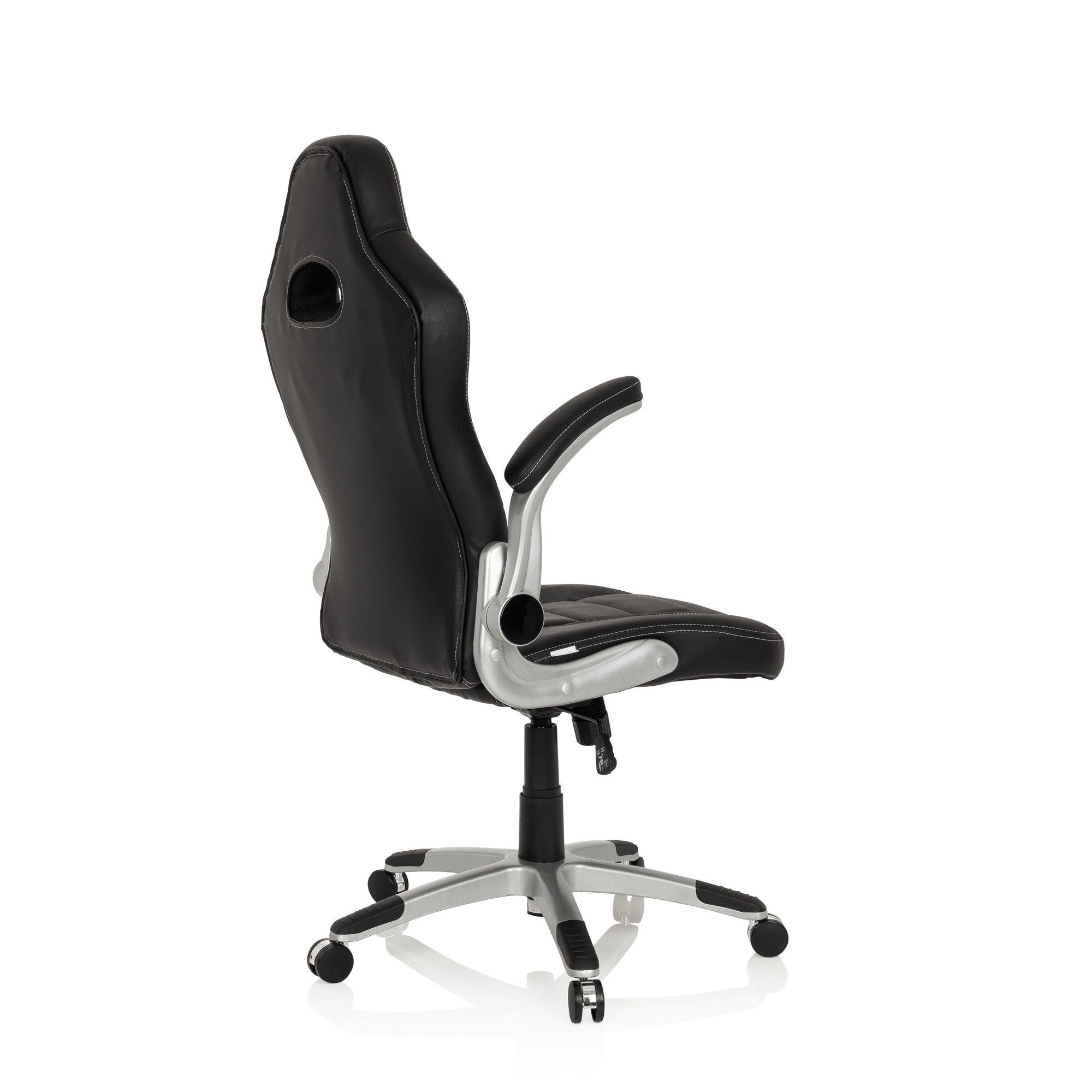 GAME Drehstuhl Kunstleder, ergonomisch Schwarz hjh OFFICE Gamingstuhl SPORT