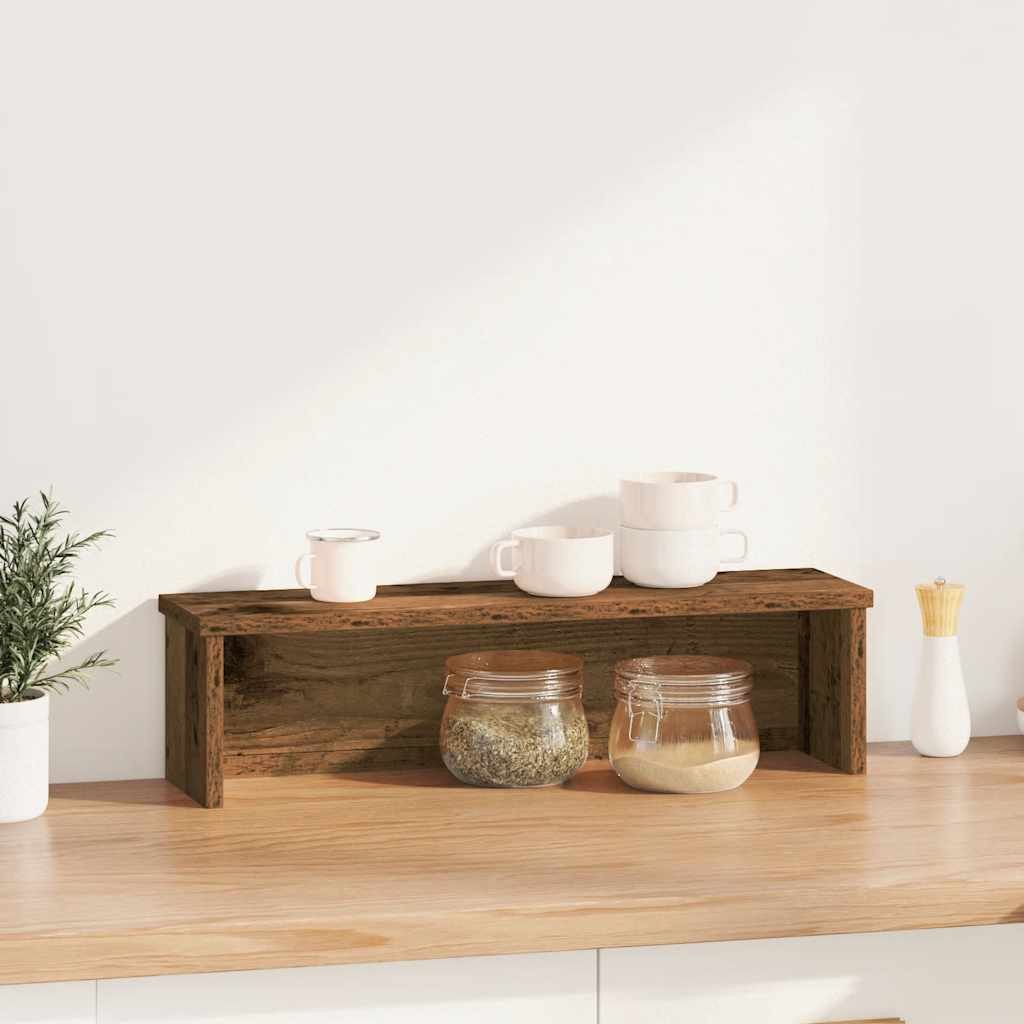 vidaXL Küchenregal Küchenregal Stapelbar Altholz-Optik 50x15x16 cm Holzwerkstoff, 1-tlg. – Bild 2 von 5