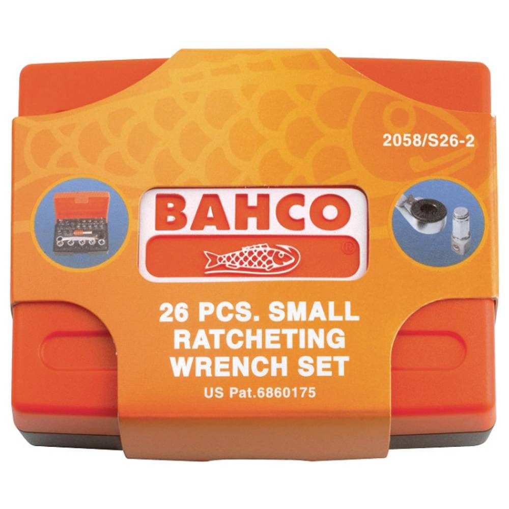 BAHCO Steckschlüssel Bit-Steckschlüssel-Satz 1/4″, 26tlg 2058/S26-2