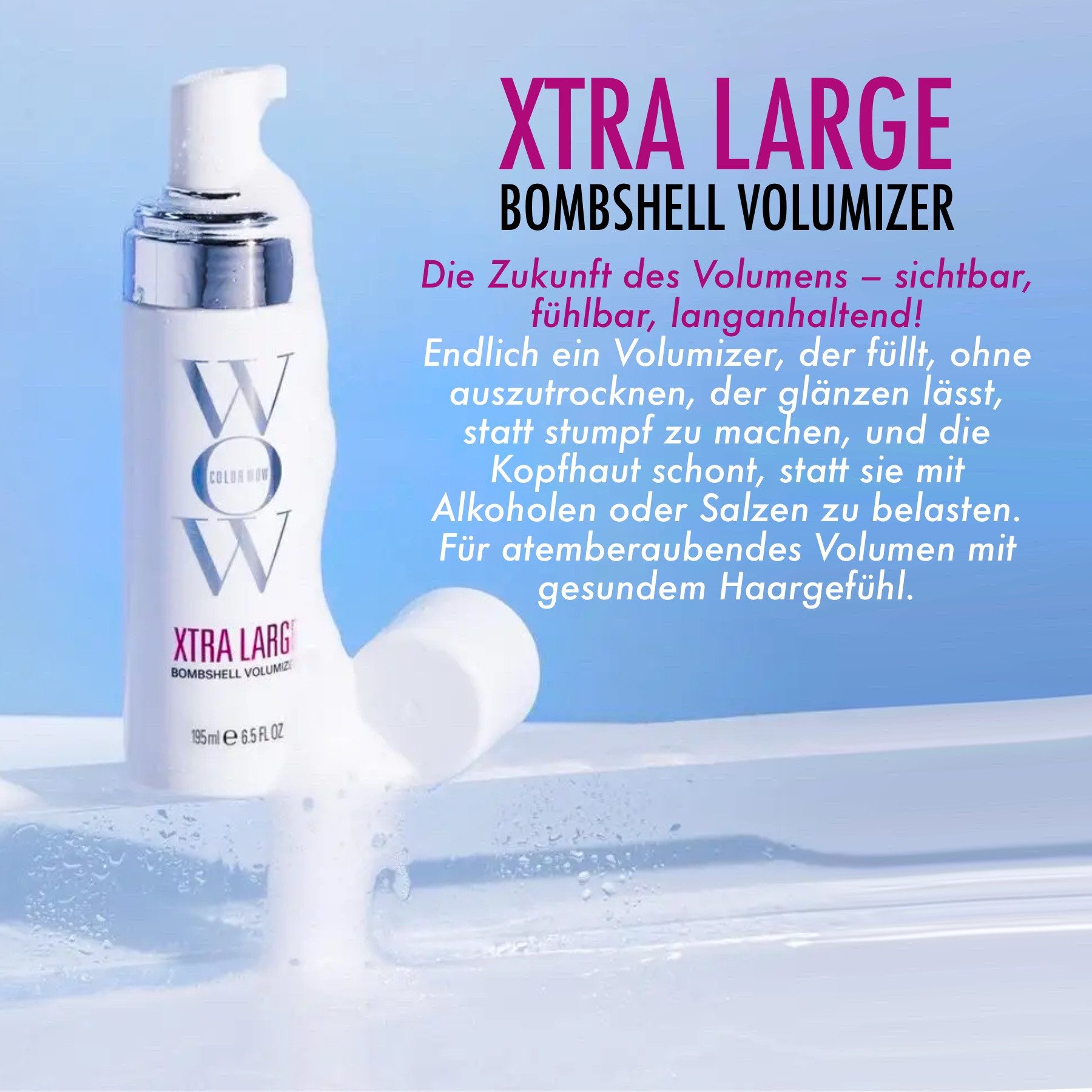 COLOR WOW Haarschaum Xtra Large Bombshell Volumizer Haar Schaumfestiger Haarstyling, 1-tlg., Haarpflege, Haarschaum, Haarfestiger, Haarstyling – Bild 2 von 5
