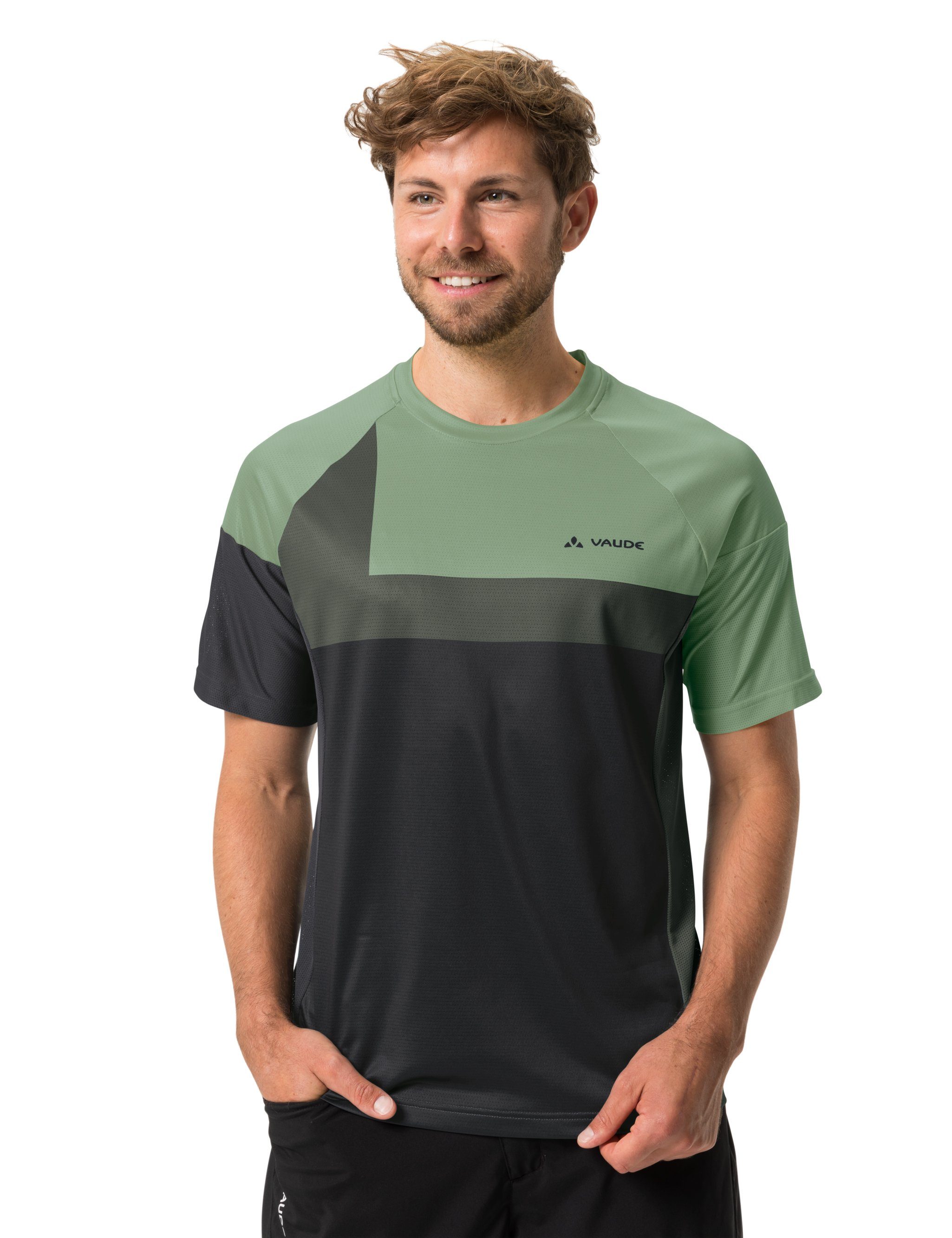 green willow (1-tlg) Men's T-Shirt VAUDE T-Shirt Grüner Knopf VI Moab