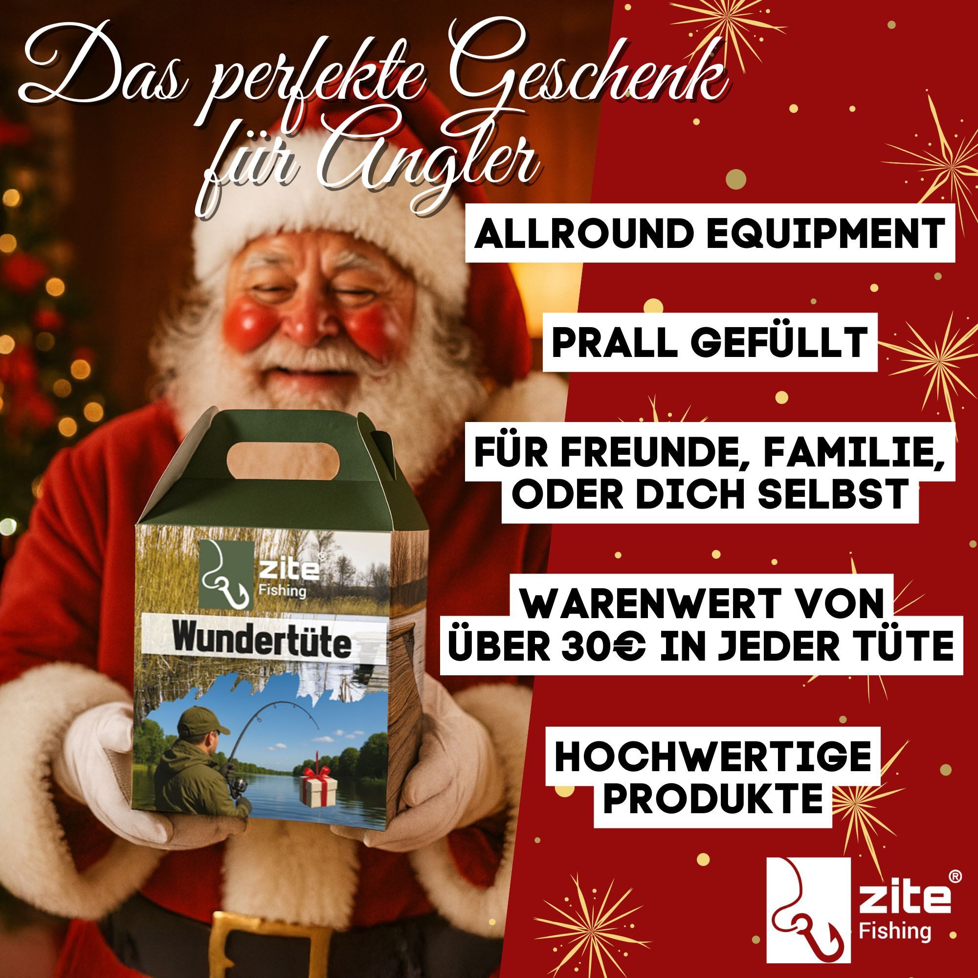 Zite Wundertüte Zite Fishing Wundertüte Angeln - Geschenk unter dem Weihnachtsbaum