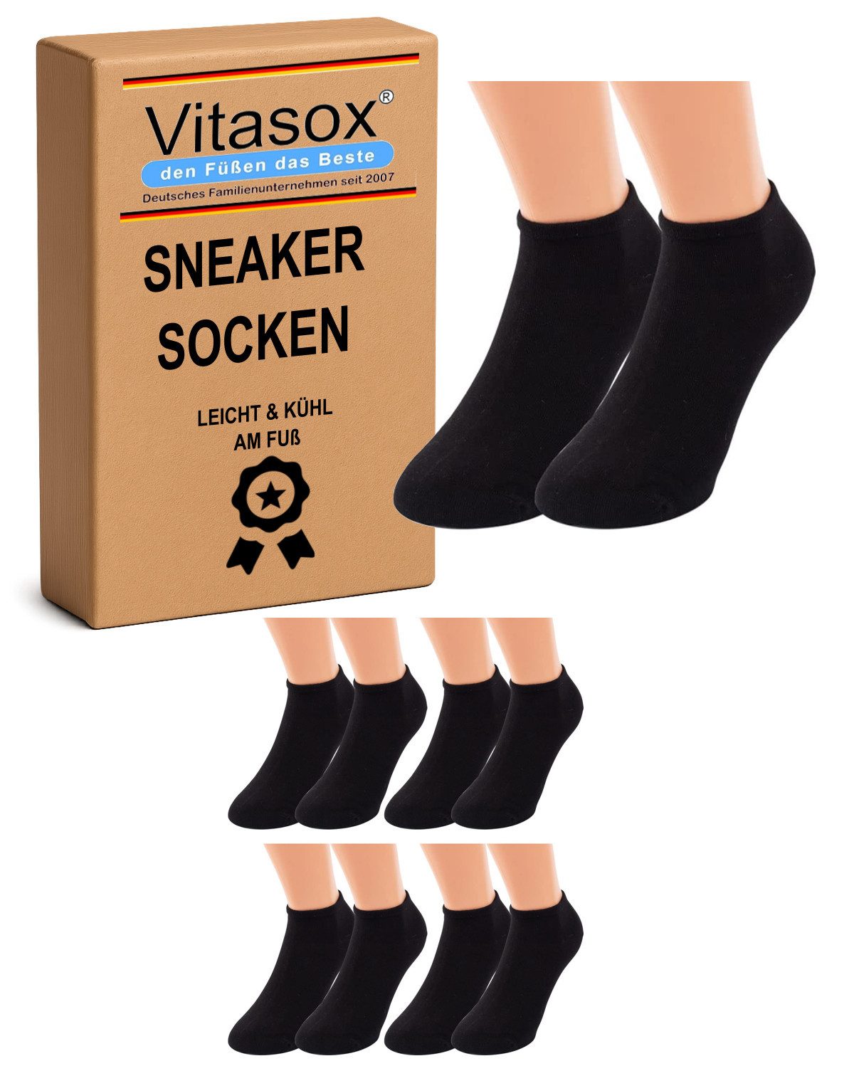 Sneakersocken für Herren, in Übergröße - sommerliche XL Socken ohne spürbare Naht