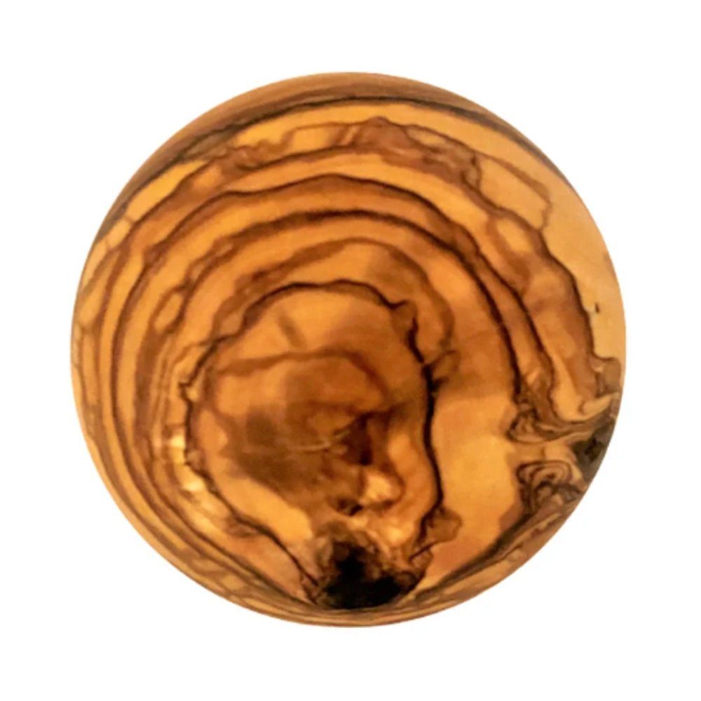 Olivenholz-erleben Flaschenverschluss Olivenholz-Kugel 8 cm Verschluss für Karaffen, Gläser, Insektenschutz, (1-tlg), Insektenschutz für Karaffen oder Gläser