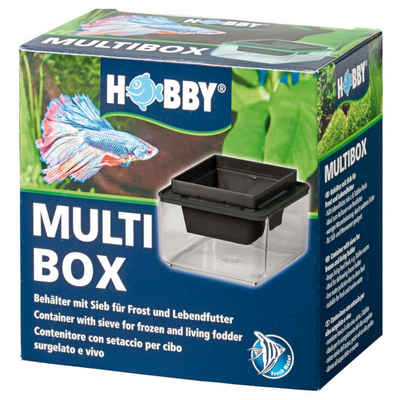 HOBBY Aquarium Multibox 10 x 10 x 6 cm - Futterbehälter mit Sieb