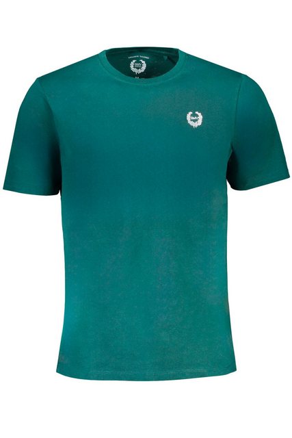 GIAN MARCO VENTURI T-Shirt Grünes Herren Kurzarm T-Shirt mit Stickerei und günstig online kaufen