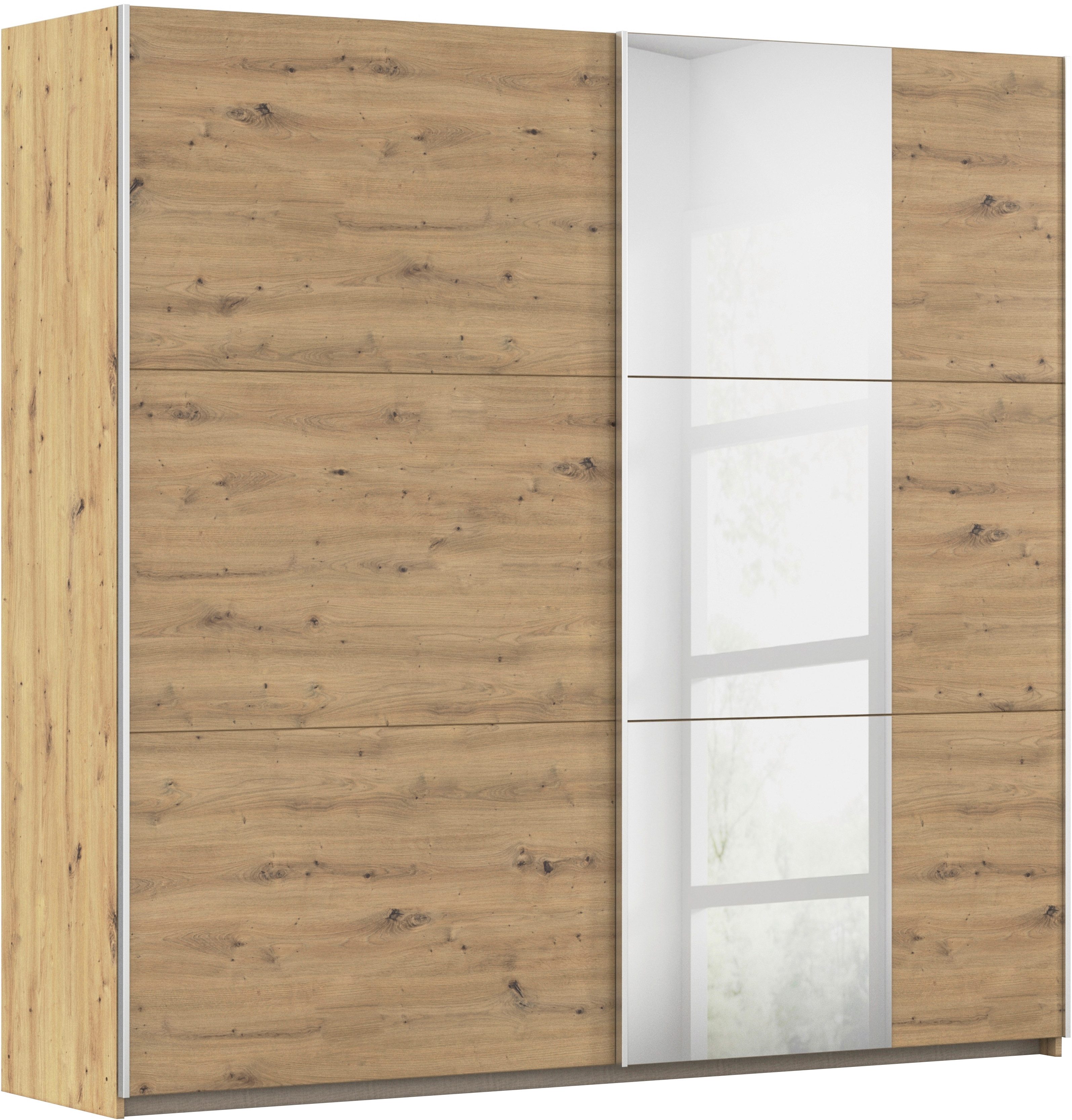 rauch Schwebetürenschrank Kleiderschrank Schrank Garderobe AURELIO (3 Ausstattungen BASIC/CLASSIC/PREMIUM (inkl. SOFT-CLOSE-FUNKTION) zeitloses Design, viele Farben, Breiten 175/218/261 cm MADE IN GERMANY