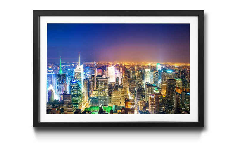 WandbilderXXL Bild mit Rahmen Manhattan New York, New York, Wandbild, in 4 Größen erhältlich