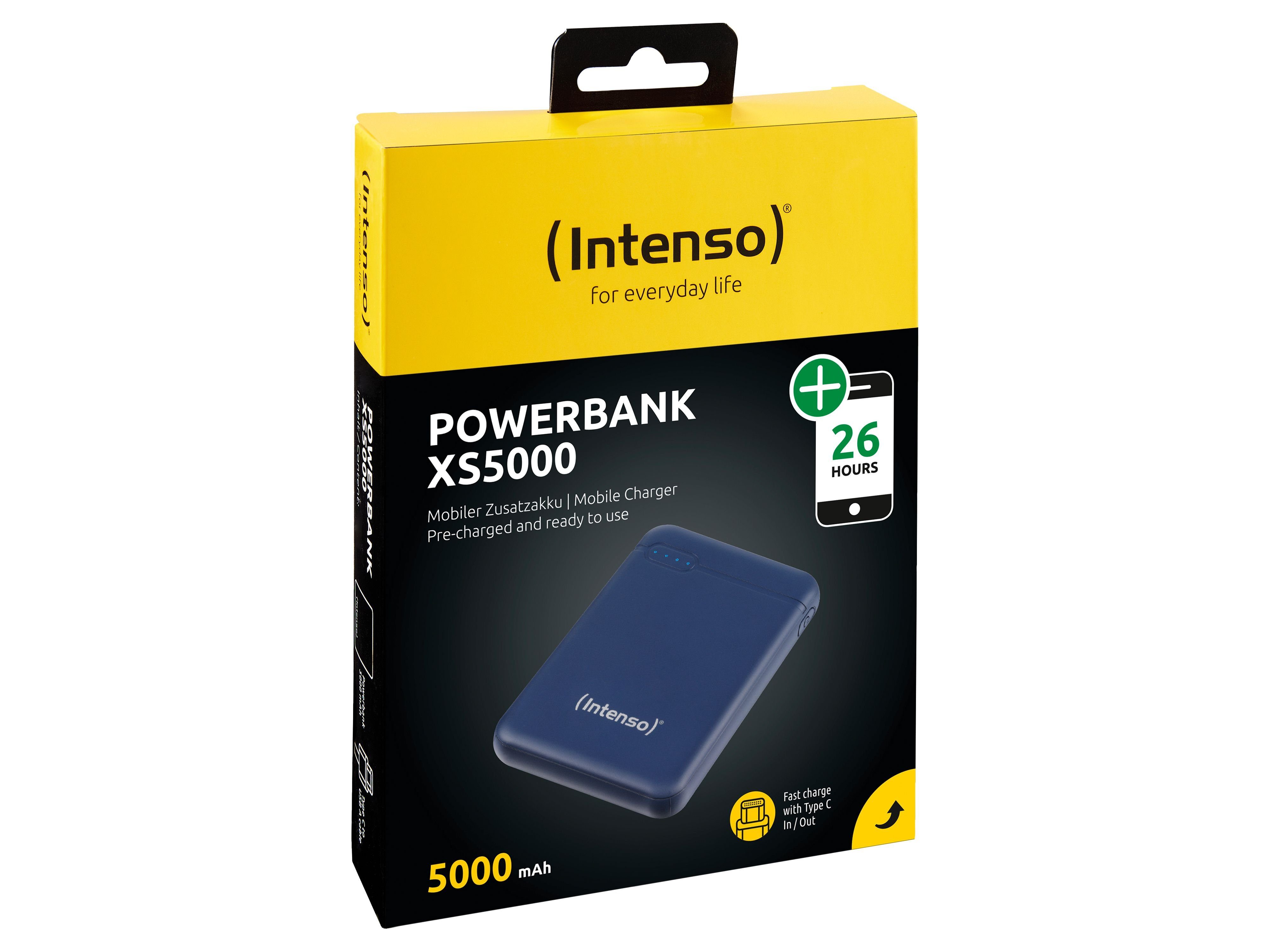 Intenso 7313525 XS INTENSO 5000, 5.000 USB mAh Powerbank Powerbank