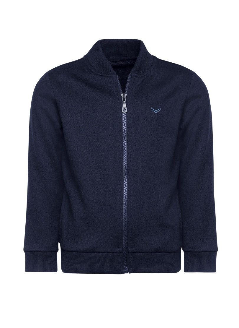 Trigema Sweater TRIGEMA College-Jacke mit praktischen Taschen