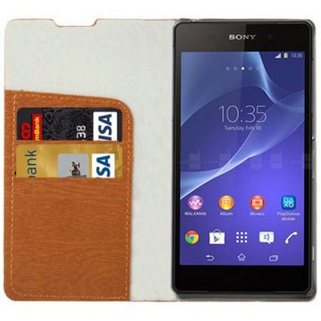 König Design Handyhülle Sony Xperia Z2, Sony Xperia Z2 Handyhülle Backcover Braun