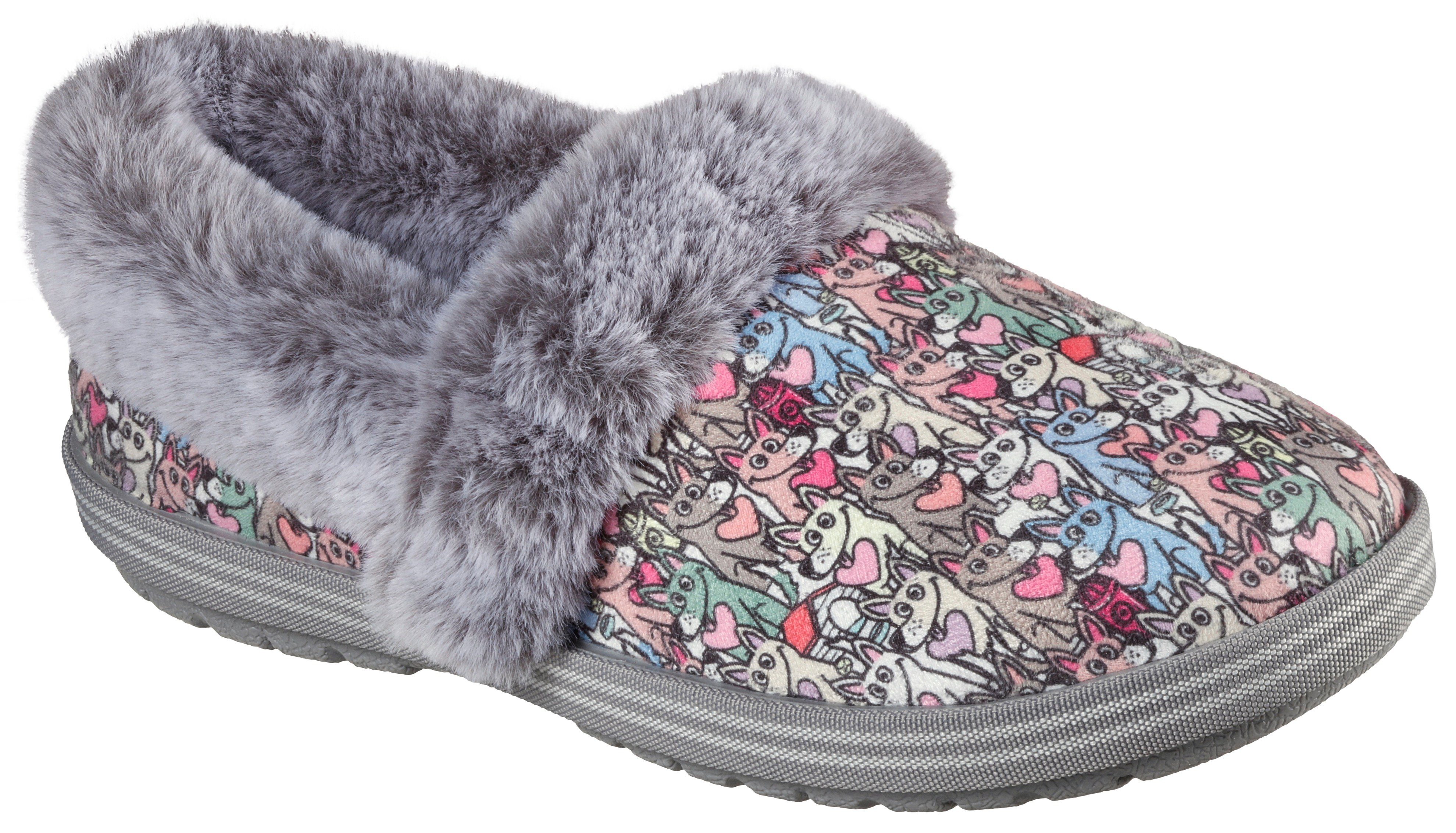 Skechers TOO COZY Pantoffel mit Fellimitat-Besatz