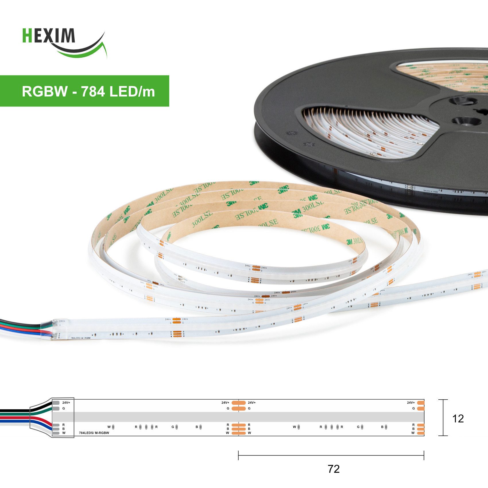 Hexim LED Stripe COB – RGB/W günstig online kaufen