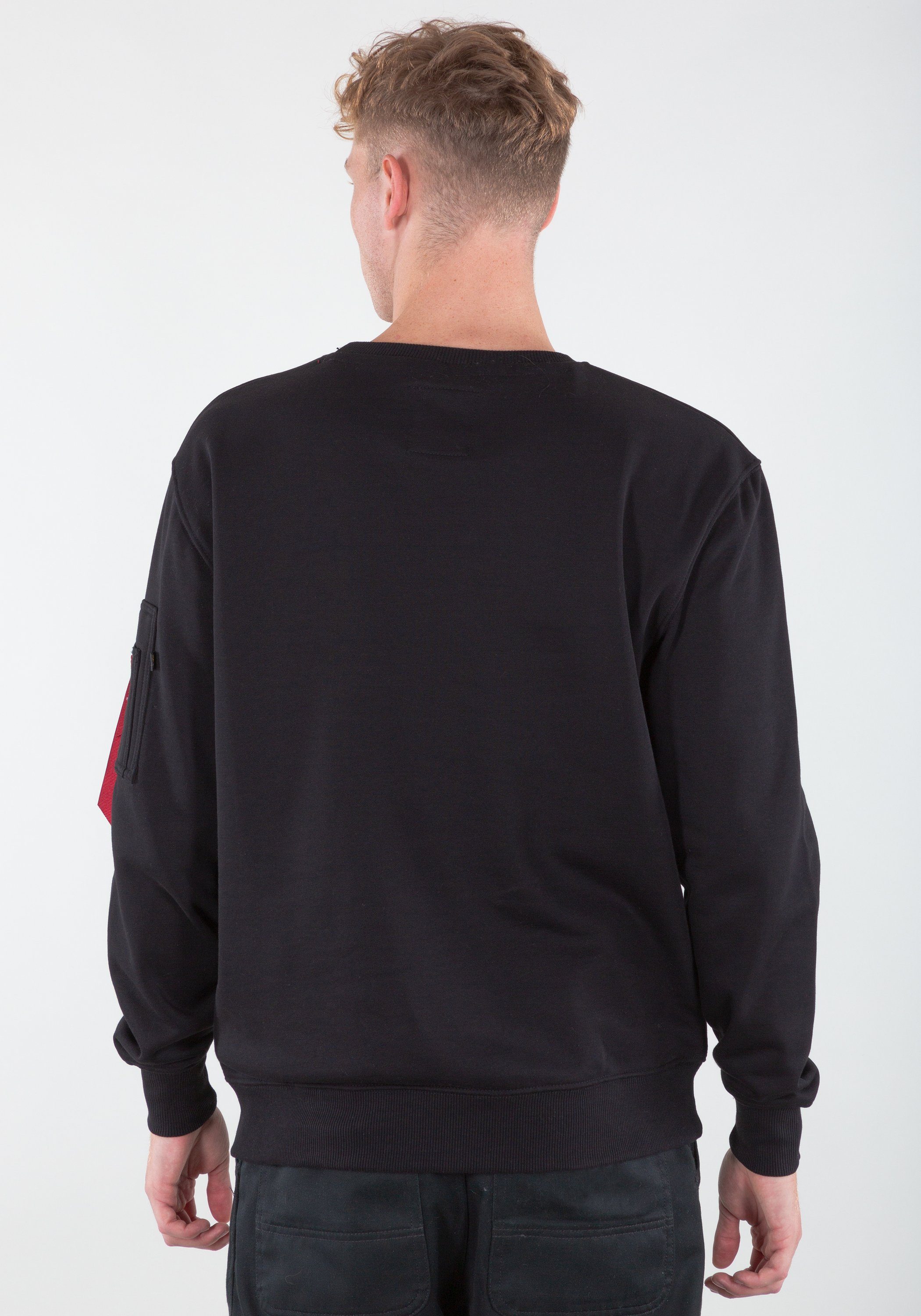Alpha Industries Sweater Men Alpha - Industries NASA Sweater Reflective black Sweatshirts