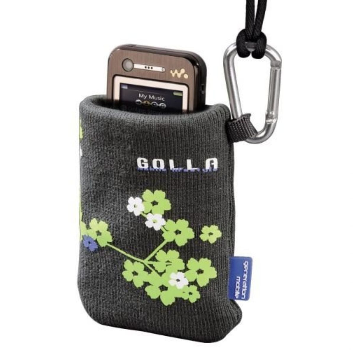 GOLLA Handyhülle Universal Tasche Pouch Etui Mobile Music Bag Grau, Schutz-Hülle Socke für klassisches Handy MP3 Audio-Player etc
