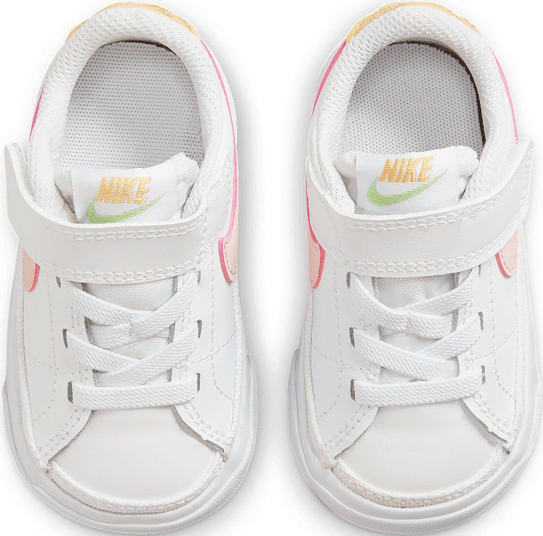 Nike COURT WHITE-PINK-FOAM-SESAME-HONEYDEW Sneaker (TD) LEGACY Sportswear