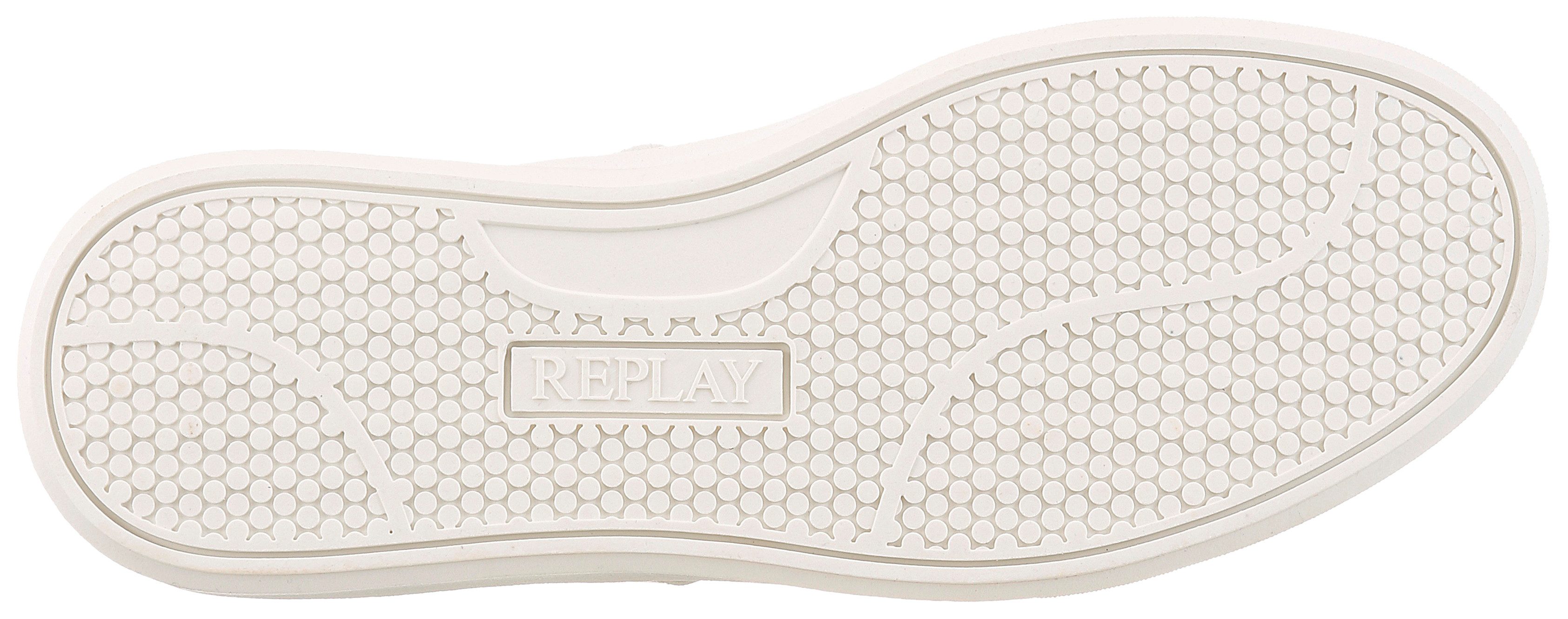 Replay Plateausneaker Halbschuh, Trend-Sneaker, Schnürschuh mit Metallic-Akzenten