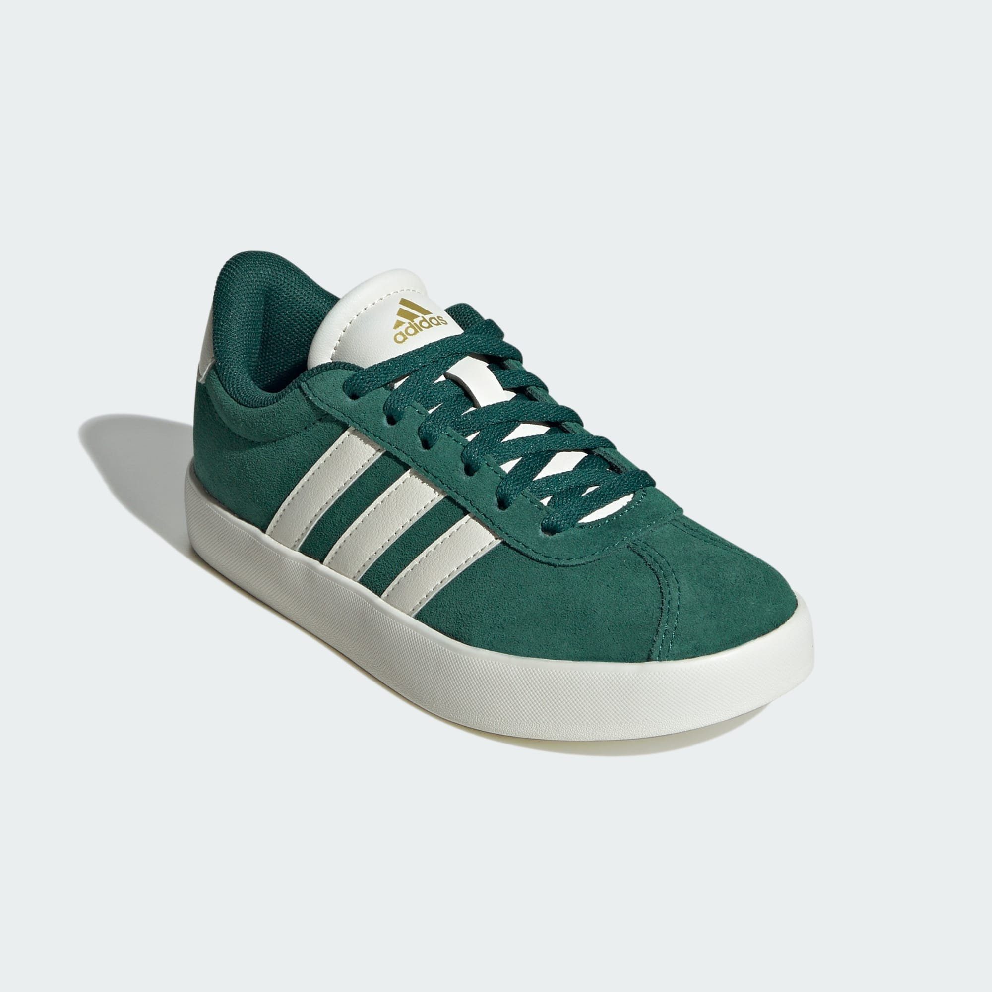 adidas Sportswear VL COURT 3.0 KIDS SCHUH Sneaker Collegiate Green / Off White / Gold Metallic