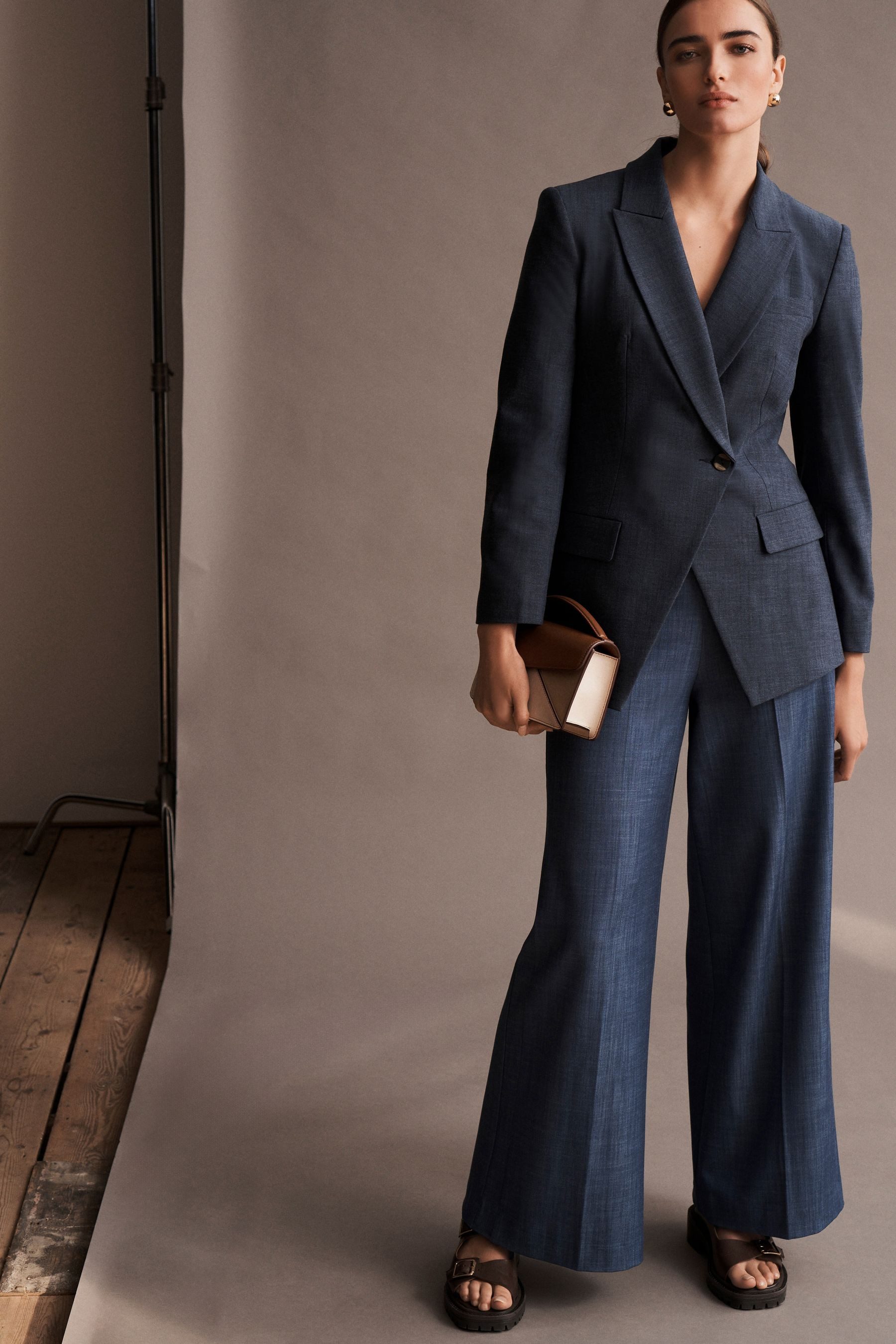 Next Jeansjacke Asymmetrischer Blazer im Jeanslook günstig online kaufen
