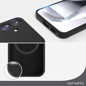 4smarts Handyhülle Silikon Case Cupertino für Samsung Galaxy S24, Handyschutzhülle, Sturzschutz, Backcover, Schutzhülle, sturzfest, Qi2